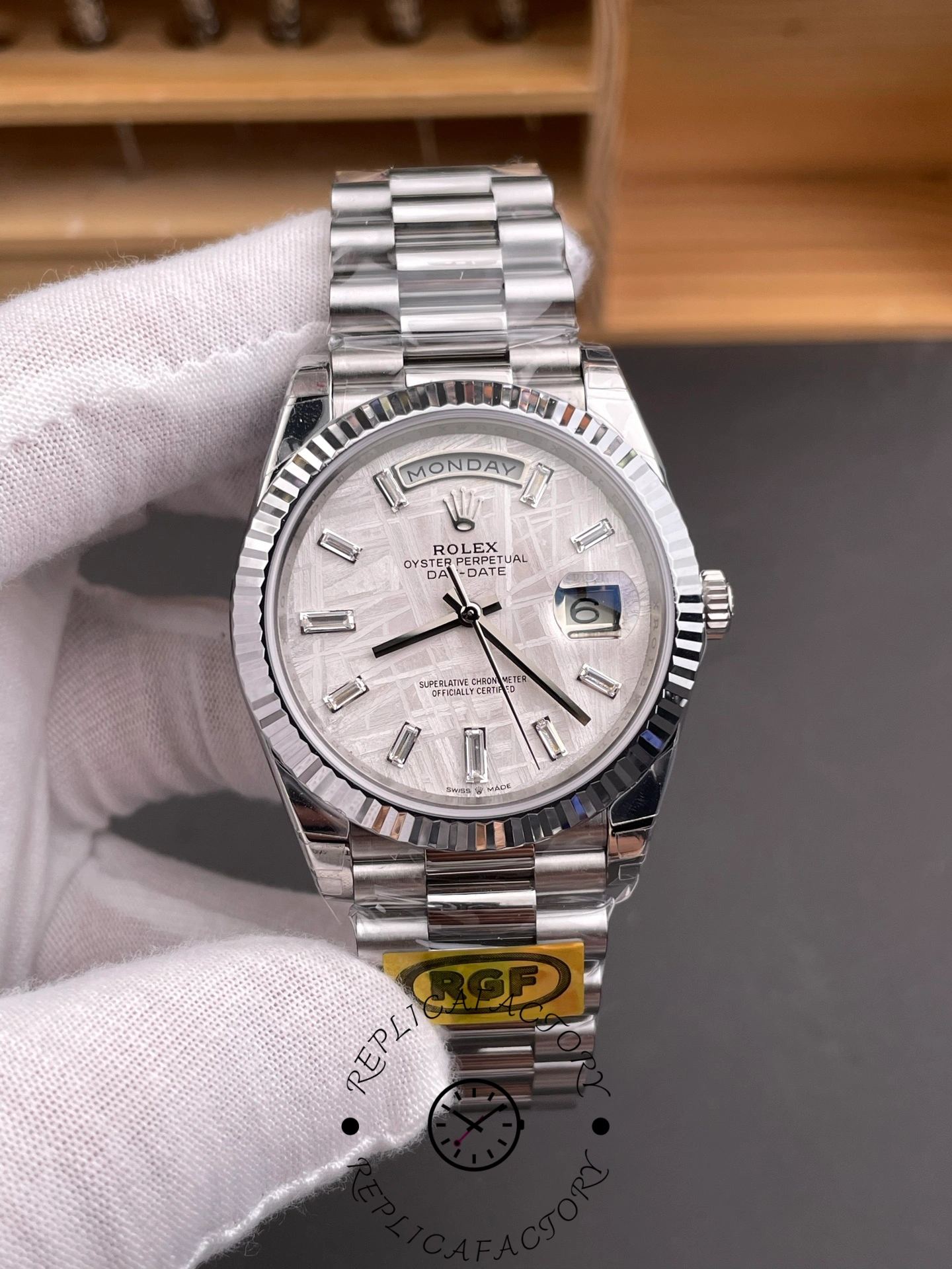 Rolex Day-Date 40 Meteorite Diamond Dial M228239-0055