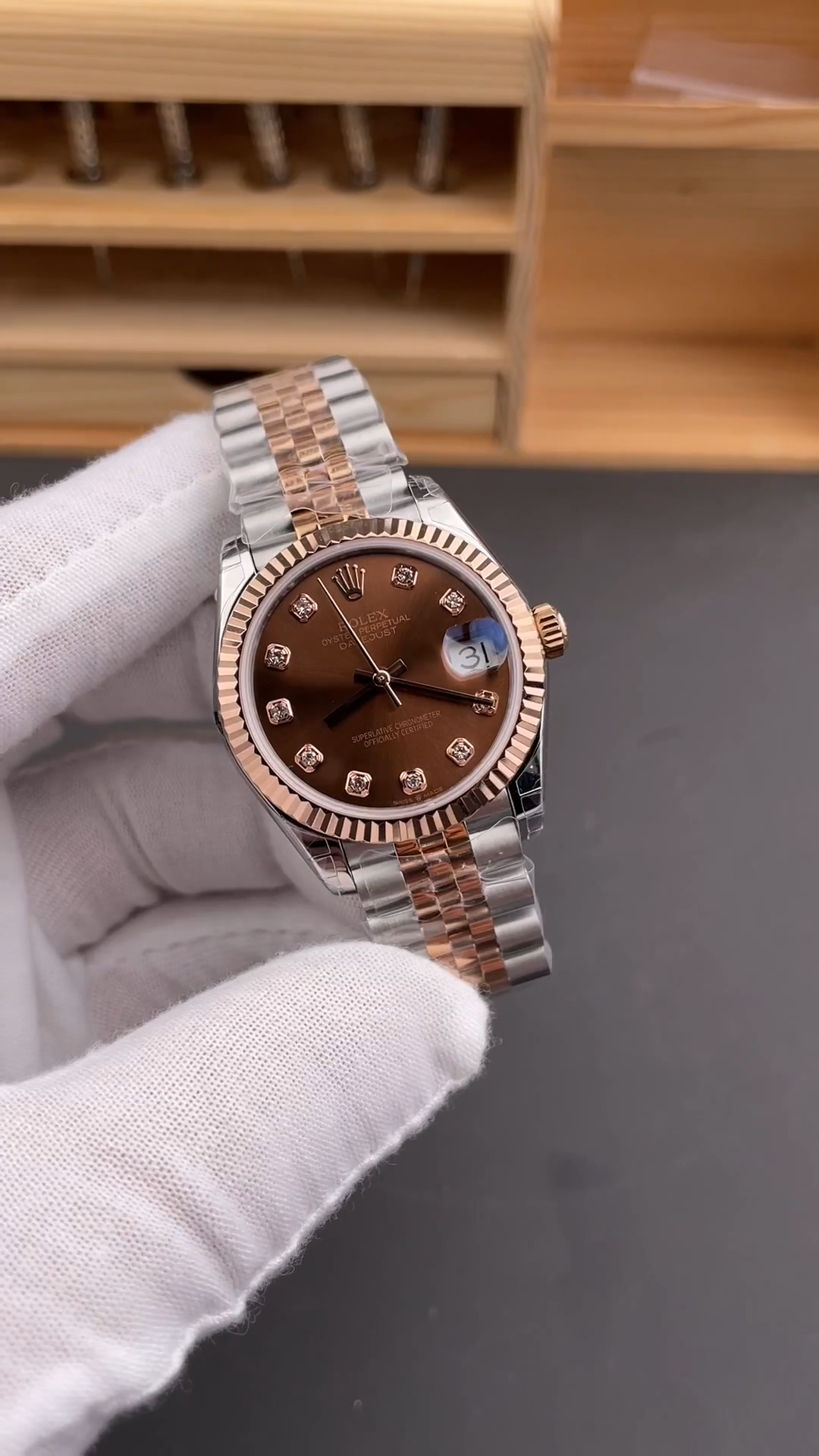 Rolex Datejust 31mm 278271 0028 Two Tone Jubilee Bracelet Fluted Bezel