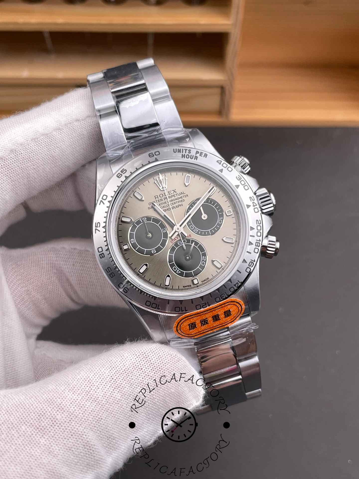 Rolex Cosmograph Daytona 116509 Silver Index Dial 40MM Mens Replica Watch