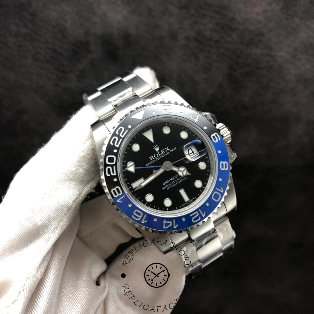 Rolex GMT-Master II Batman 116710BLNR Black Dial 40mm Mens Replica Watch