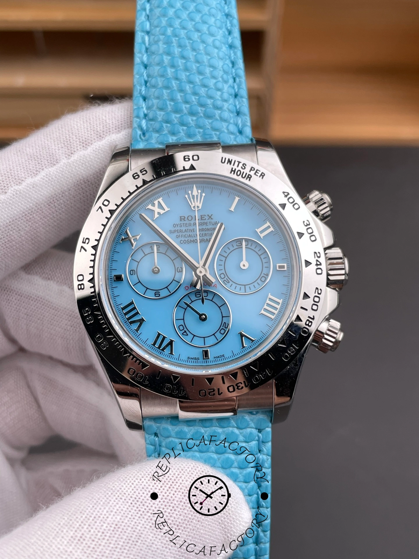 Rolex Daytona Turquoise Blue Beach White Gold 40MM 116519