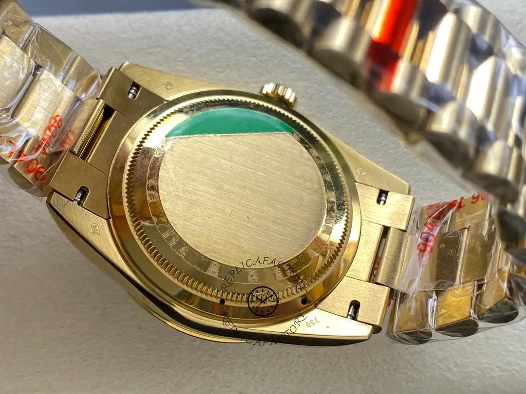 Rolex Day Date 128238-0106 36mm Yellow Gold Fluted Bezel Emoji Puzzle Dial