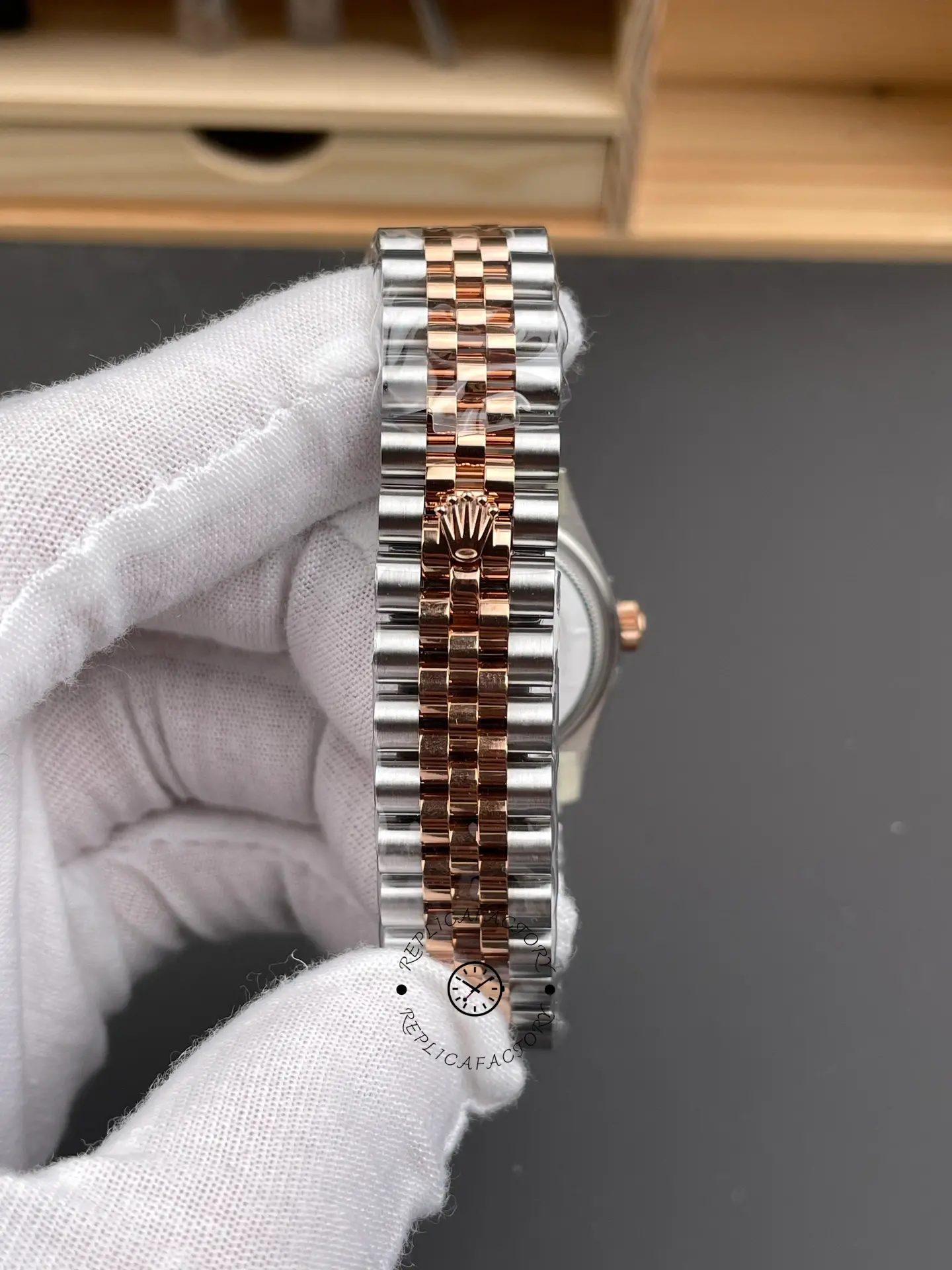 Rolex Datejust 28 Brown Dial Two Tone Strap 279171-0011 Replica