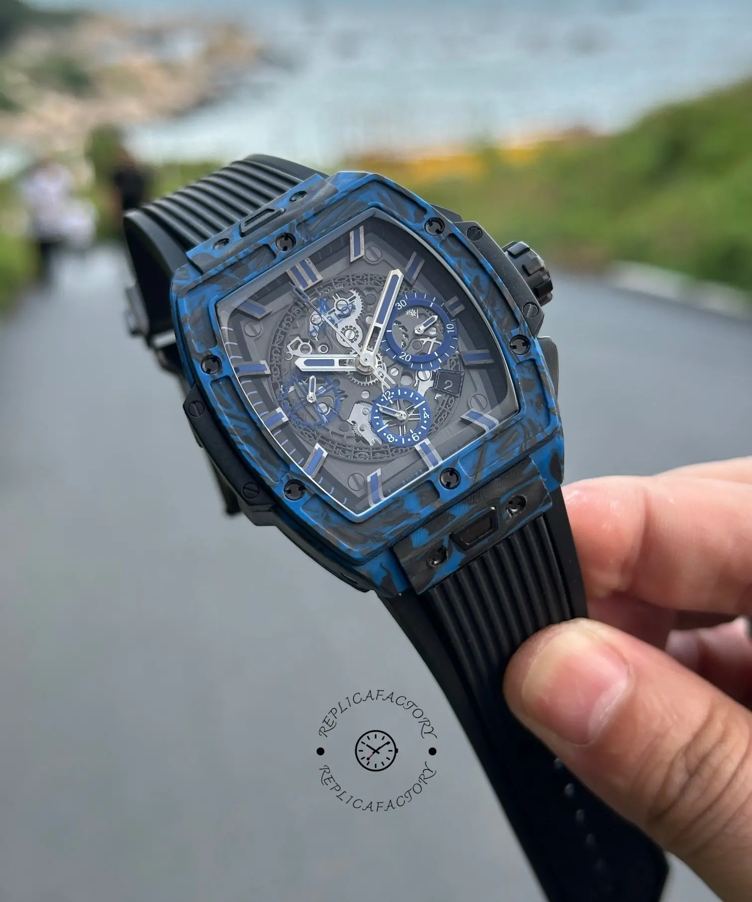 Hublot Spirit of Big Bang Carbon Blue 642.QL.0191.NR.GCH24 42MM 1:1 Clone
