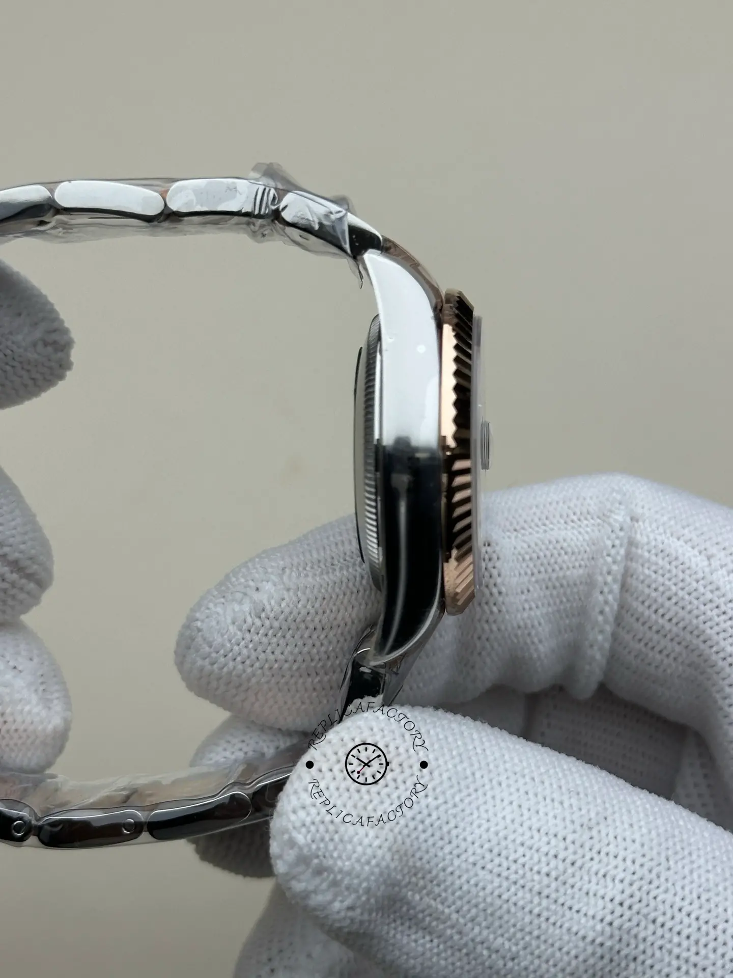 Rolex Datejust 278271-0025 Rose Gold Fluted MOP Diamond Dial Replica