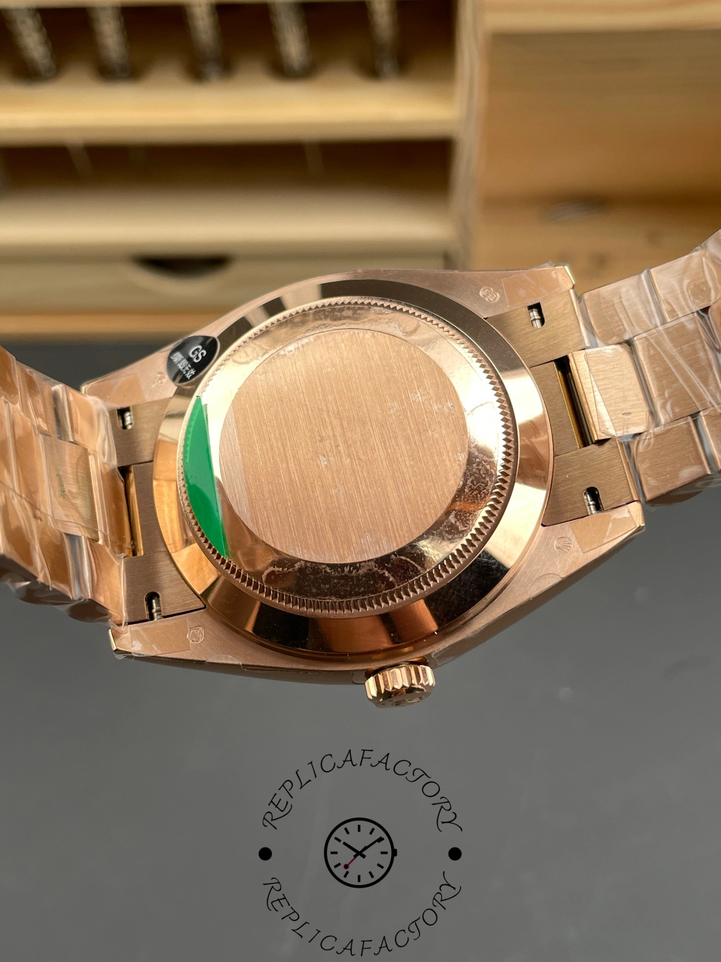 Rolex Day-Date 228345RBR Chocolate Brown Diamond Dial Diamond Bezel 40mm Mens Replica Watch