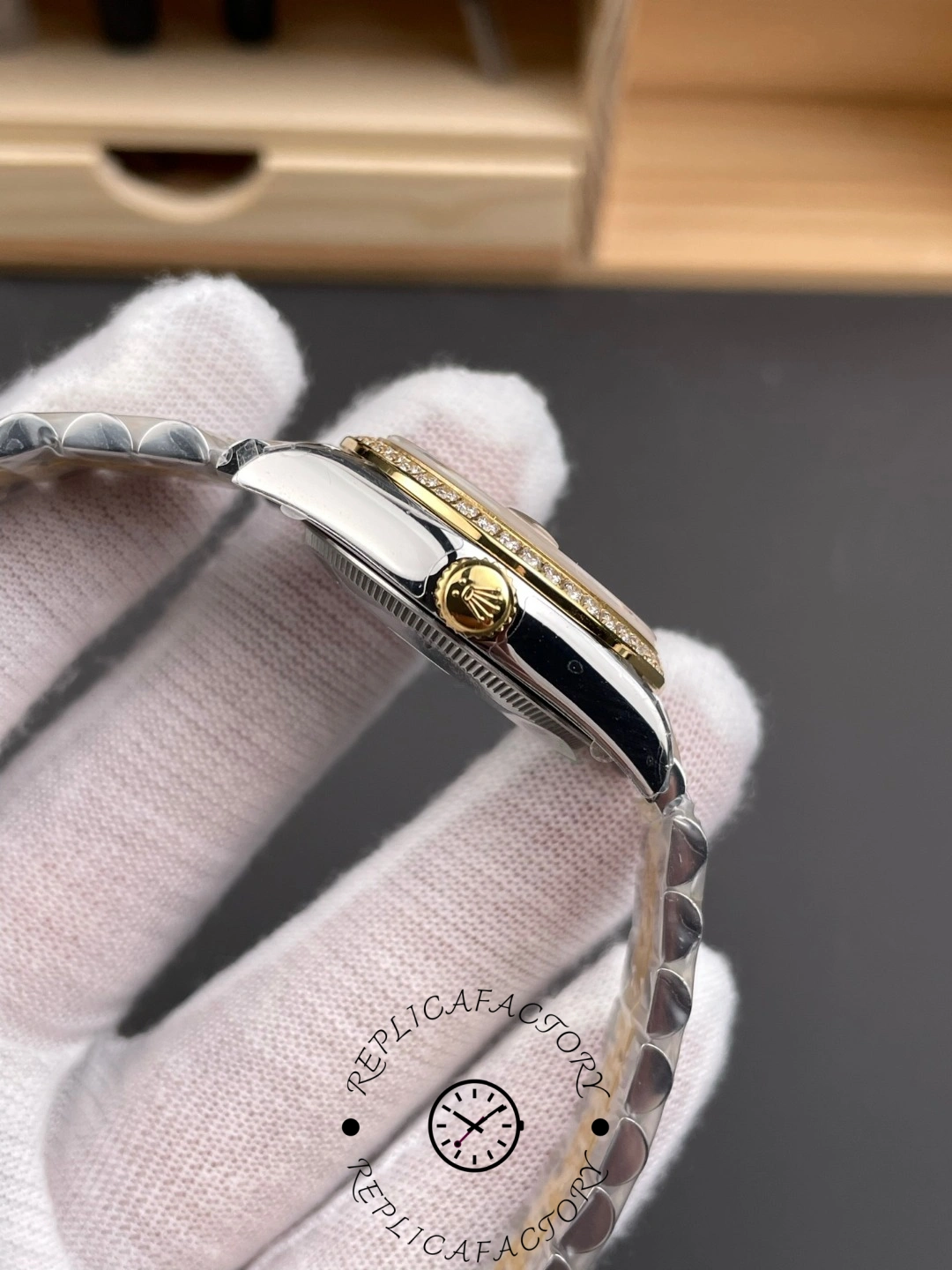Rolex Datejust 31mm Stainless Steel and Yellow Gold 278383RBR 0026 Champagne Diamond Jubilee