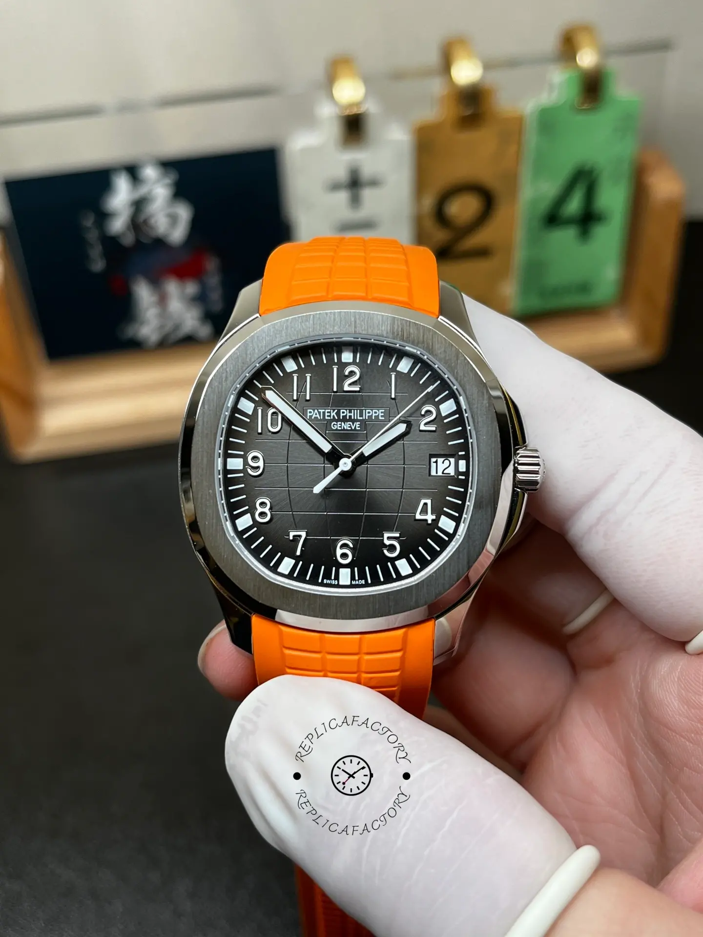 Patek Philippe Aquanaut 5167A 001 Replica 40mm Orange Rubber Strap