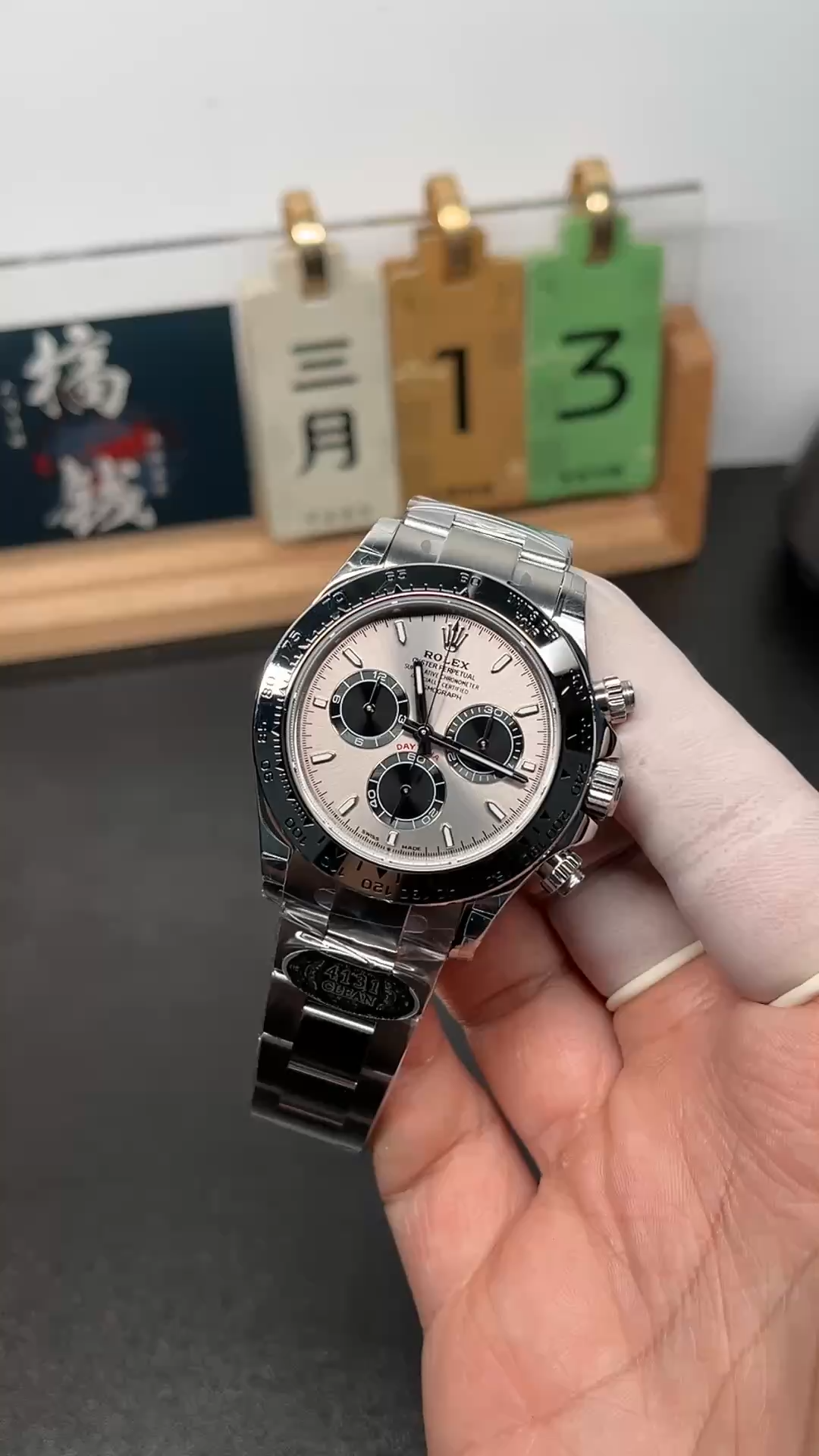 Rolex Cosmograph Daytona 116509 Silver Index Dial 40MM Mens Replica Watch