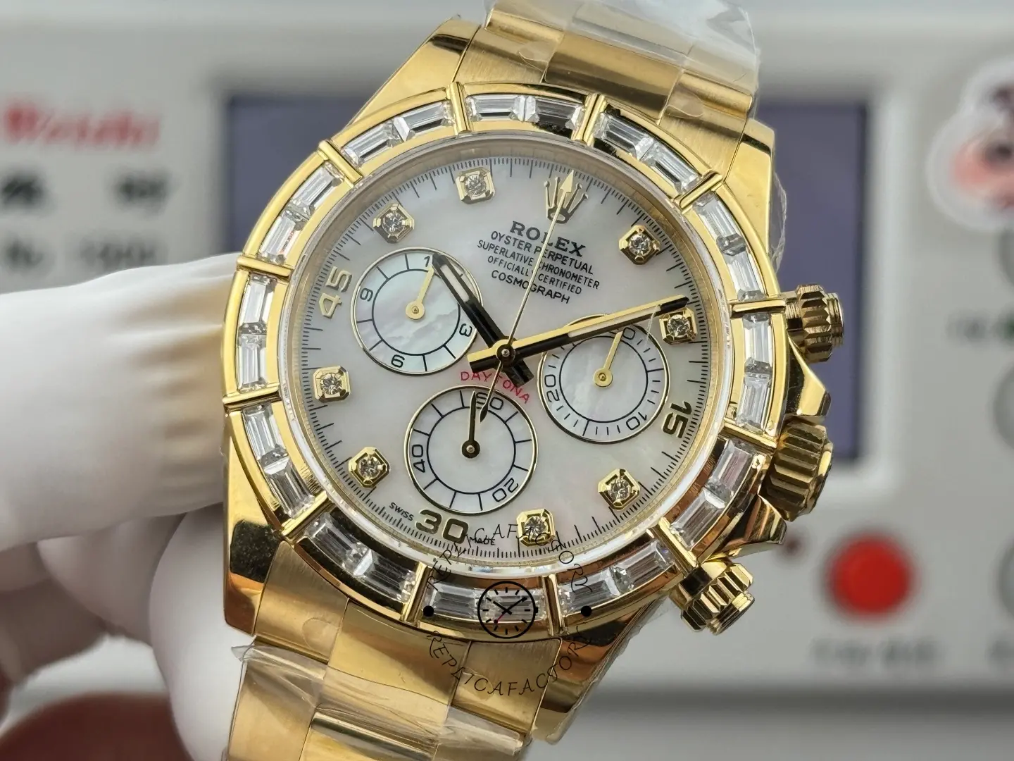 1:1 Clone Rolex Daytona MOP Dial 116568BR 40mm Men's Watch