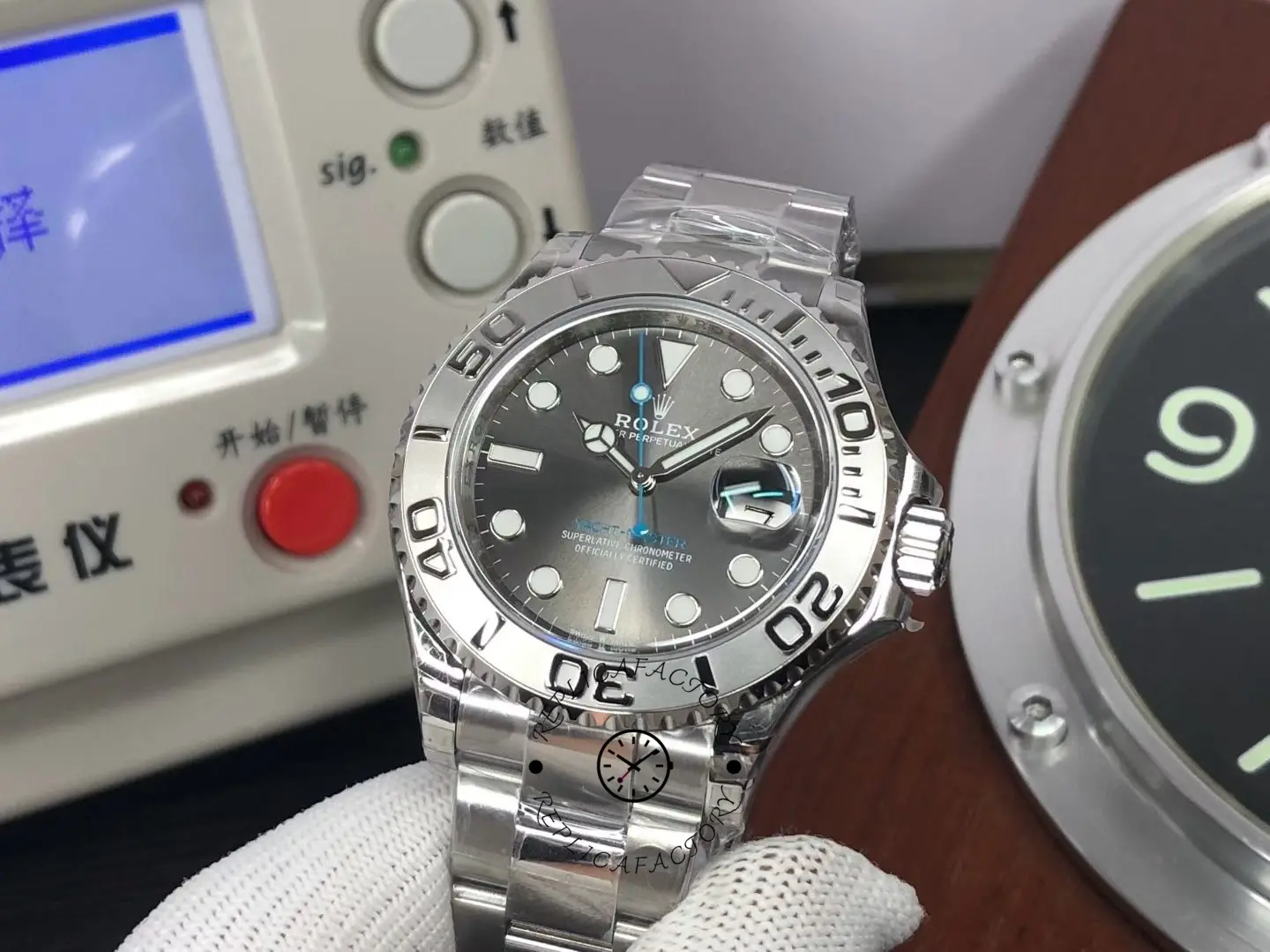 Rolex Yacht-Master 126622-0001 Platinum Bezel Dark Rhodium Grey Dial 40MM Mens Replica Watch