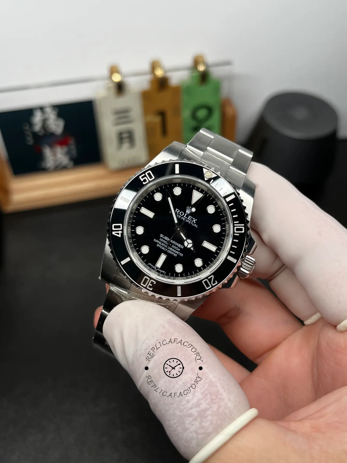 Rolex Submariner 124060 Oyster Stainless Steel Black Dial 41mm Mens Replica Watch