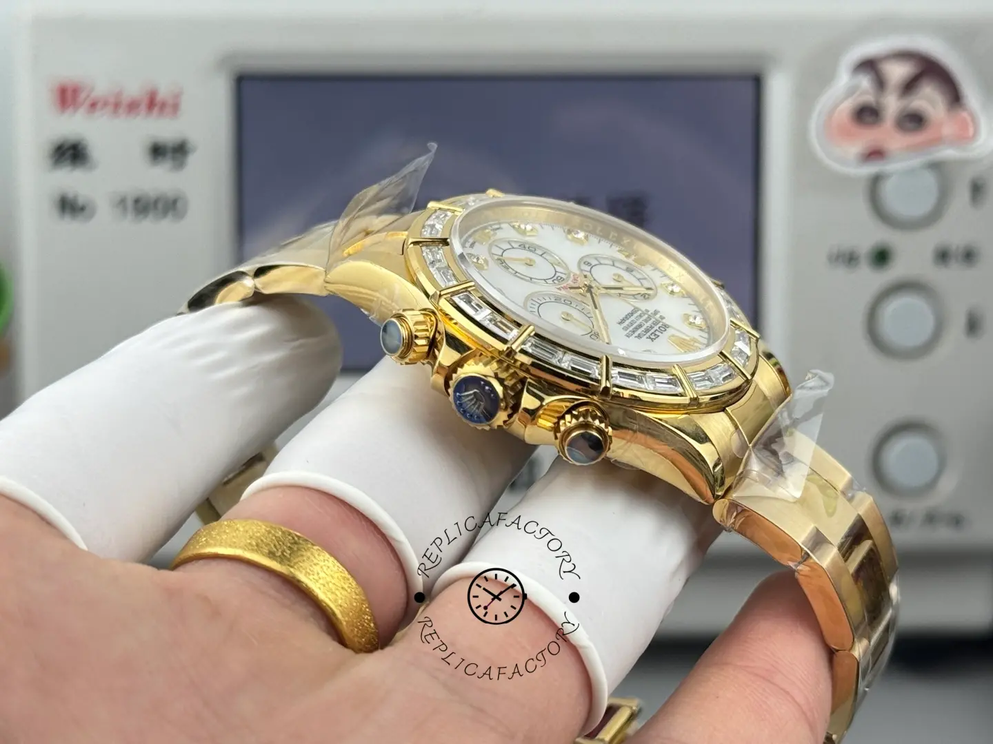 1:1 Clone Rolex Daytona MOP Dial 116568BR 40mm Men's Watch