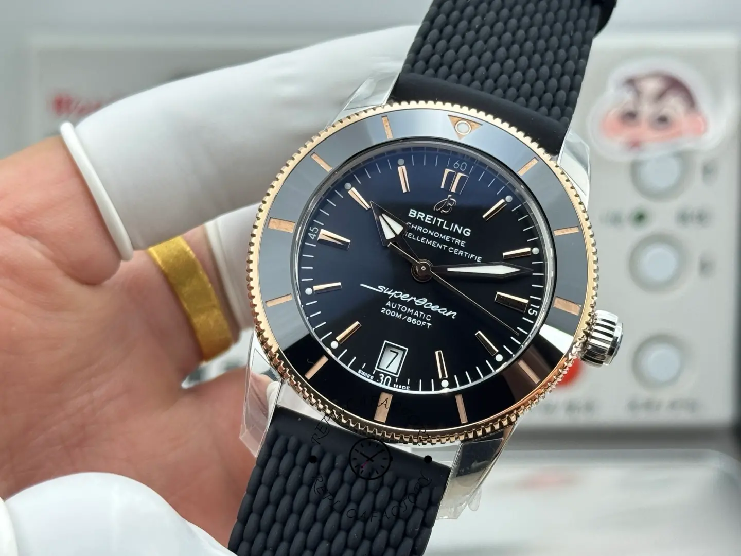 Breitling Replica UB2010121B1S1 Superocean Heritage Automatic 42 Rubber Strap