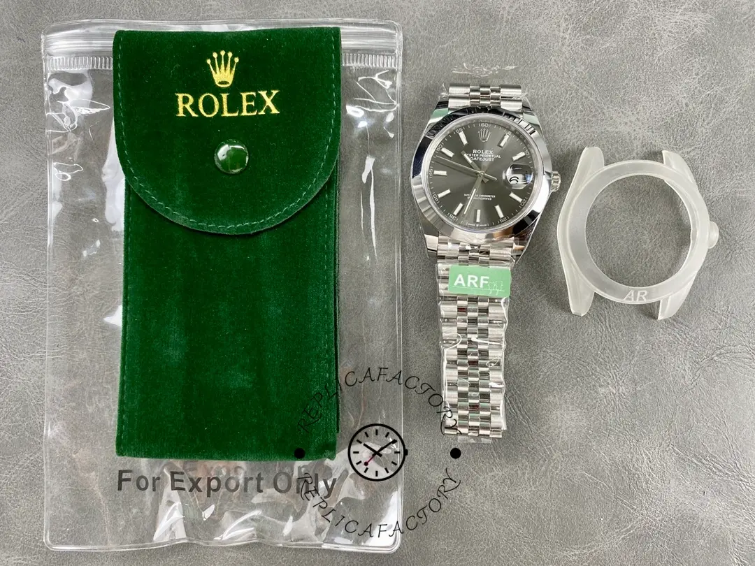 Rolex Datejust 41 Stainless Steel Grey Dial Jubilee Band M126300 0008 Men's Watch