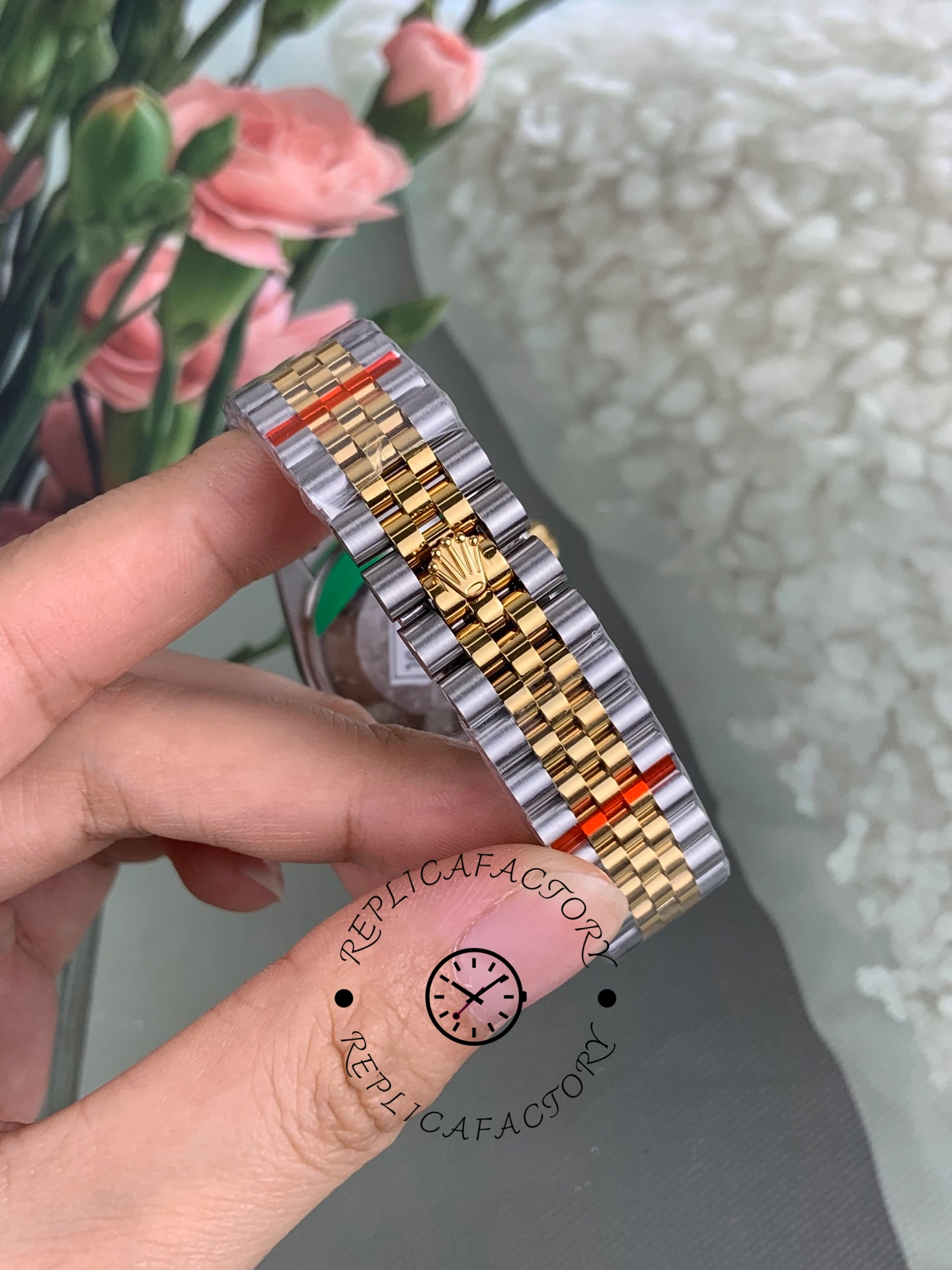 Rolex Datejust 31mm Stainless Steel and Yellow Gold 278273 0028 Mop Diamond Jubilee