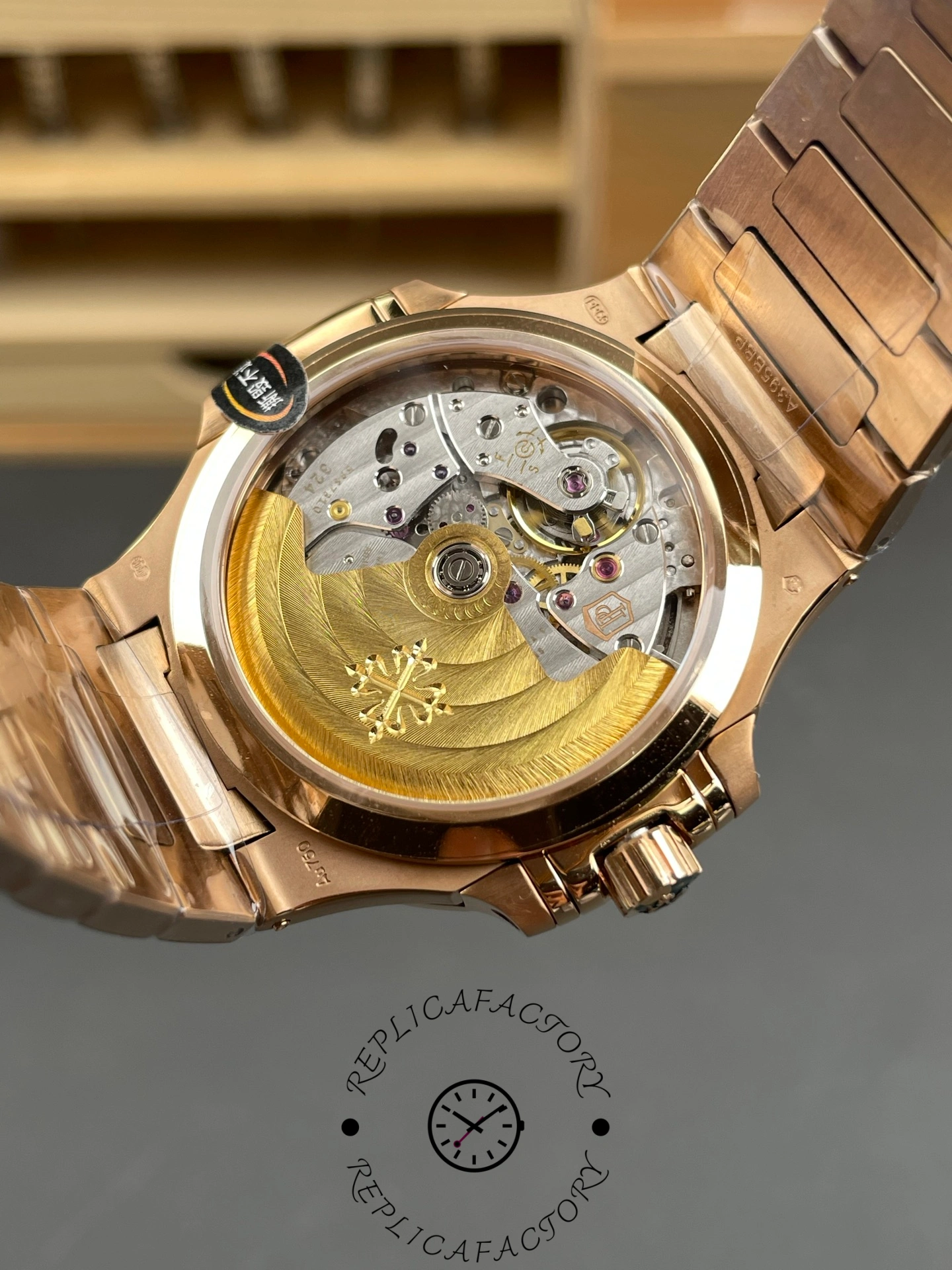 Patek Philippe Nautilus Ladies Rose Gold & Yellow Gold Silver Dial 7118 1R 001 35.2mm