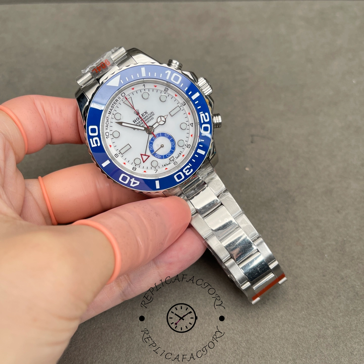 Replica Rolex Yacht-Master II 44mm 126680 0001 White Dial
