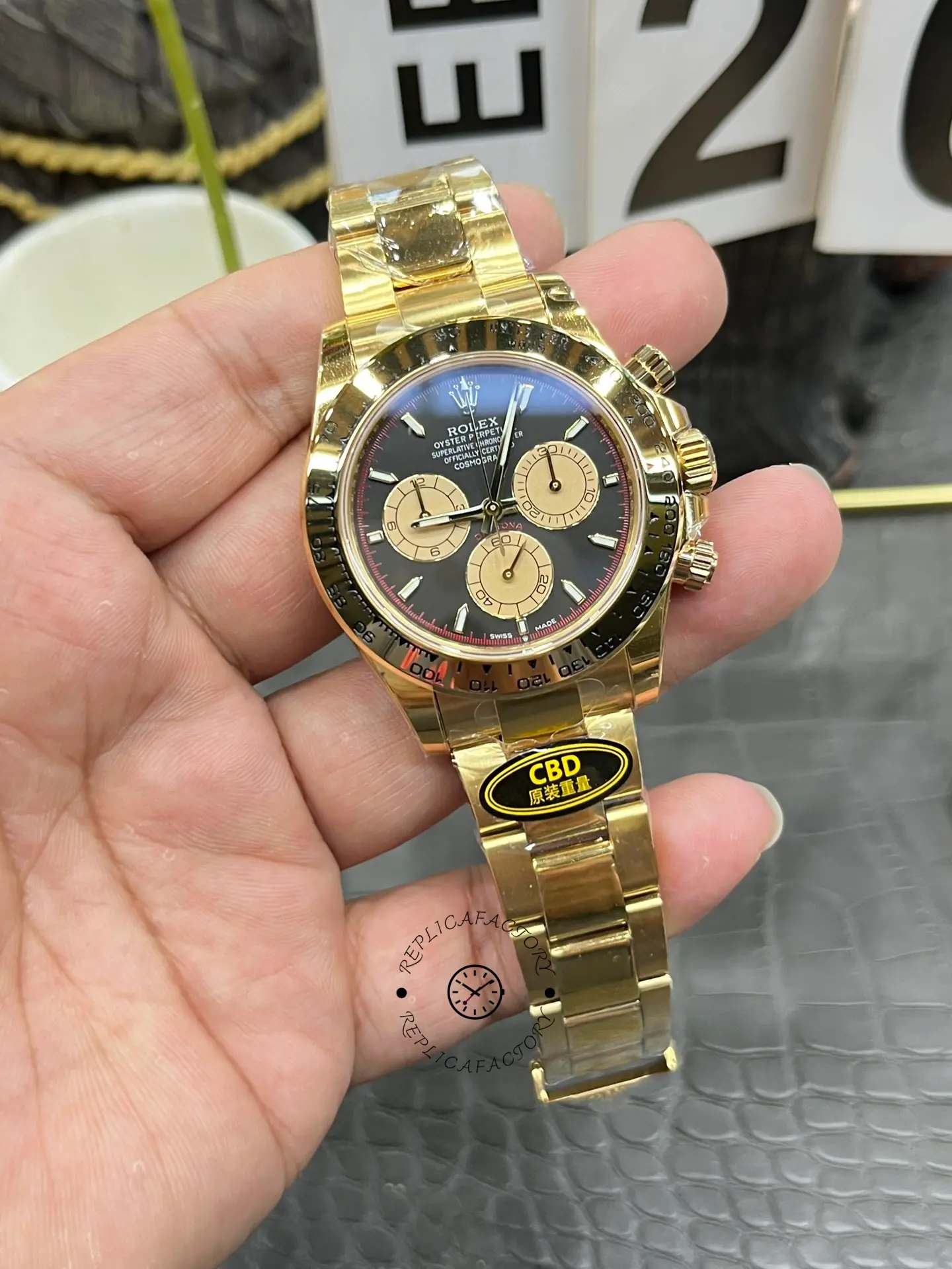 Rolex Daytona 126508 0002 Two Tone Black Dial Replica Watch