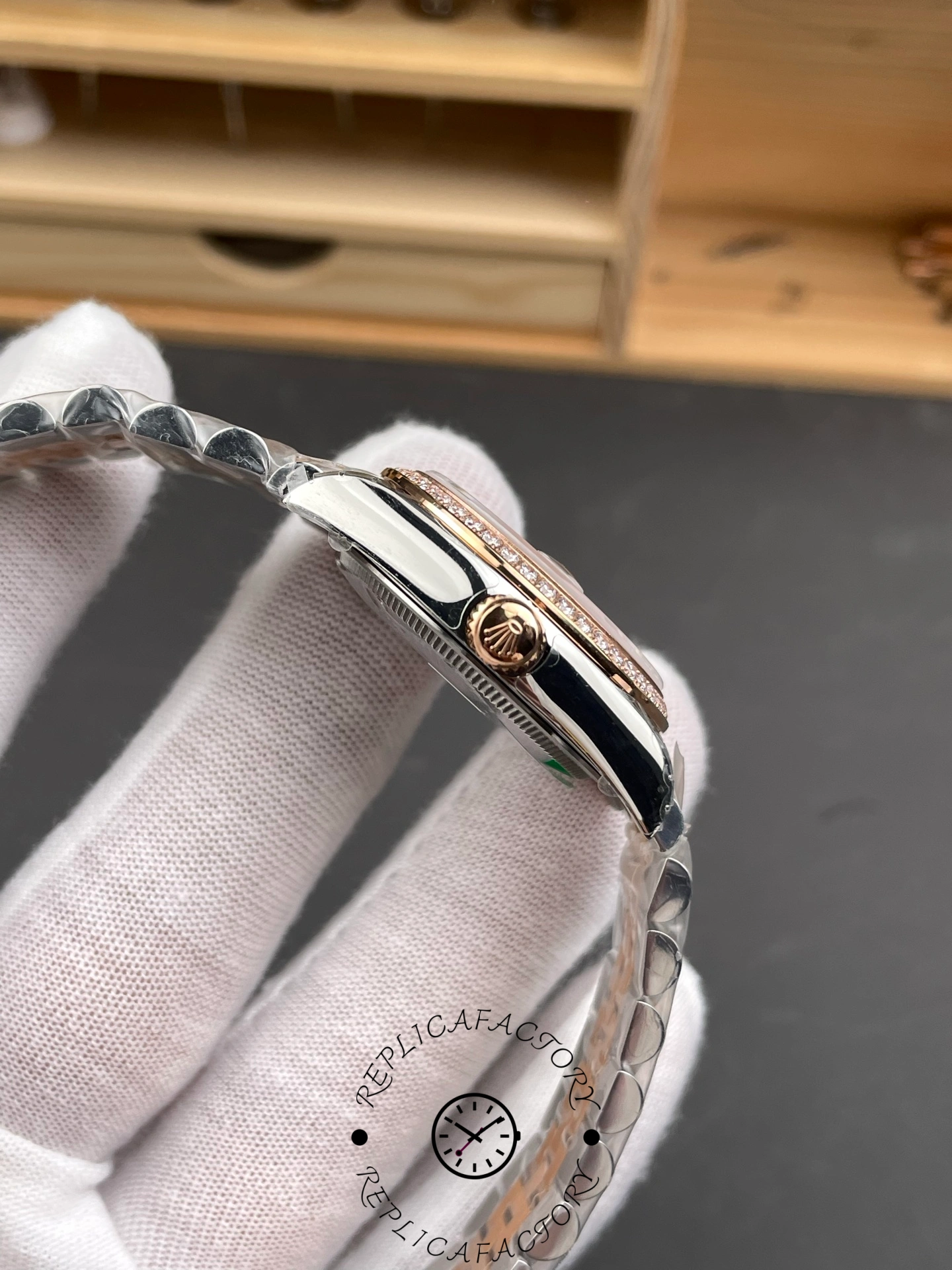 Rolex Datejust 31mm Stainless Steel and Rose Gold 278381RBR Mop Diamond Jubilee