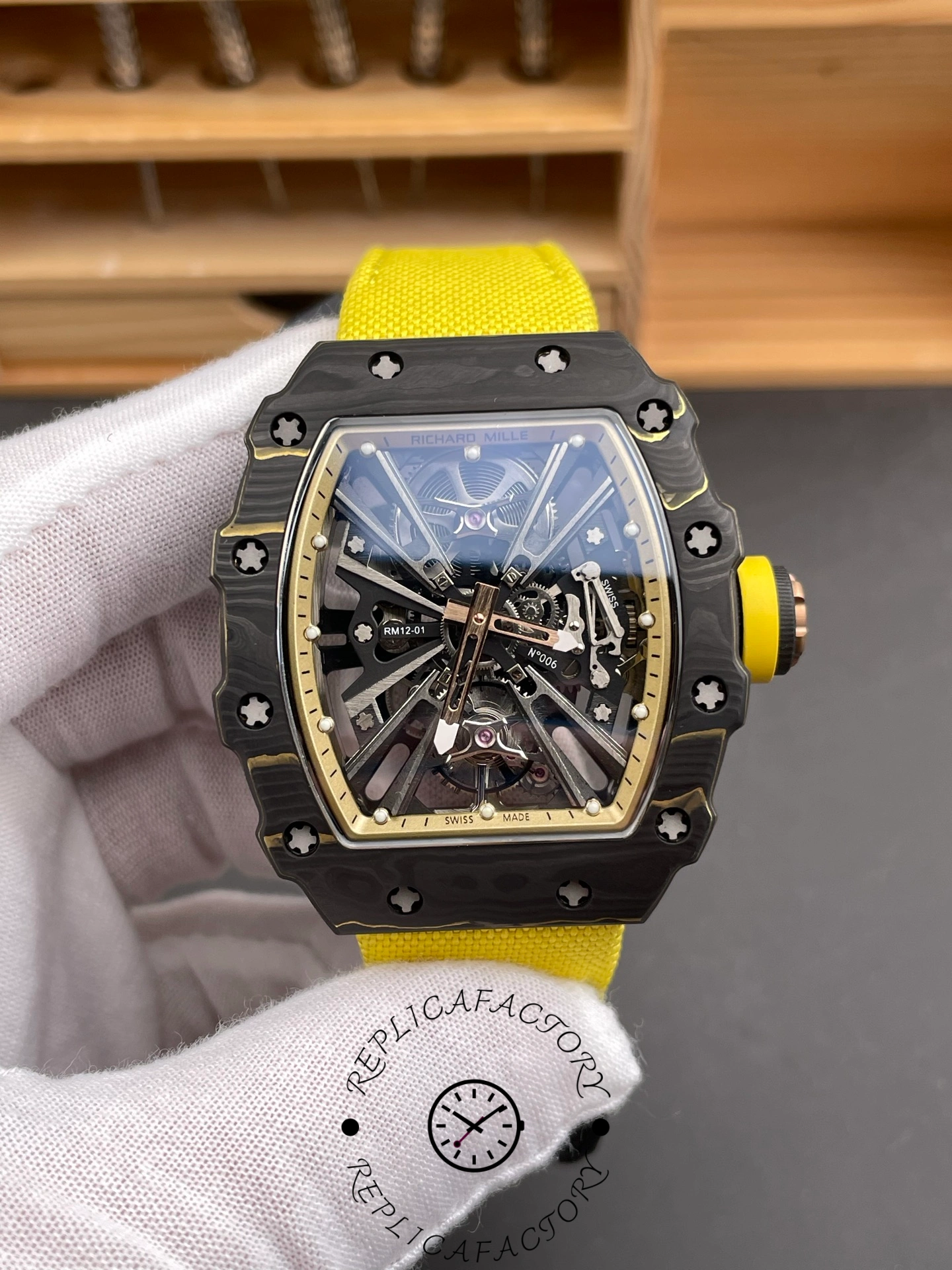 Richard Mille RM12-01 Gold Carbon Tourbillon