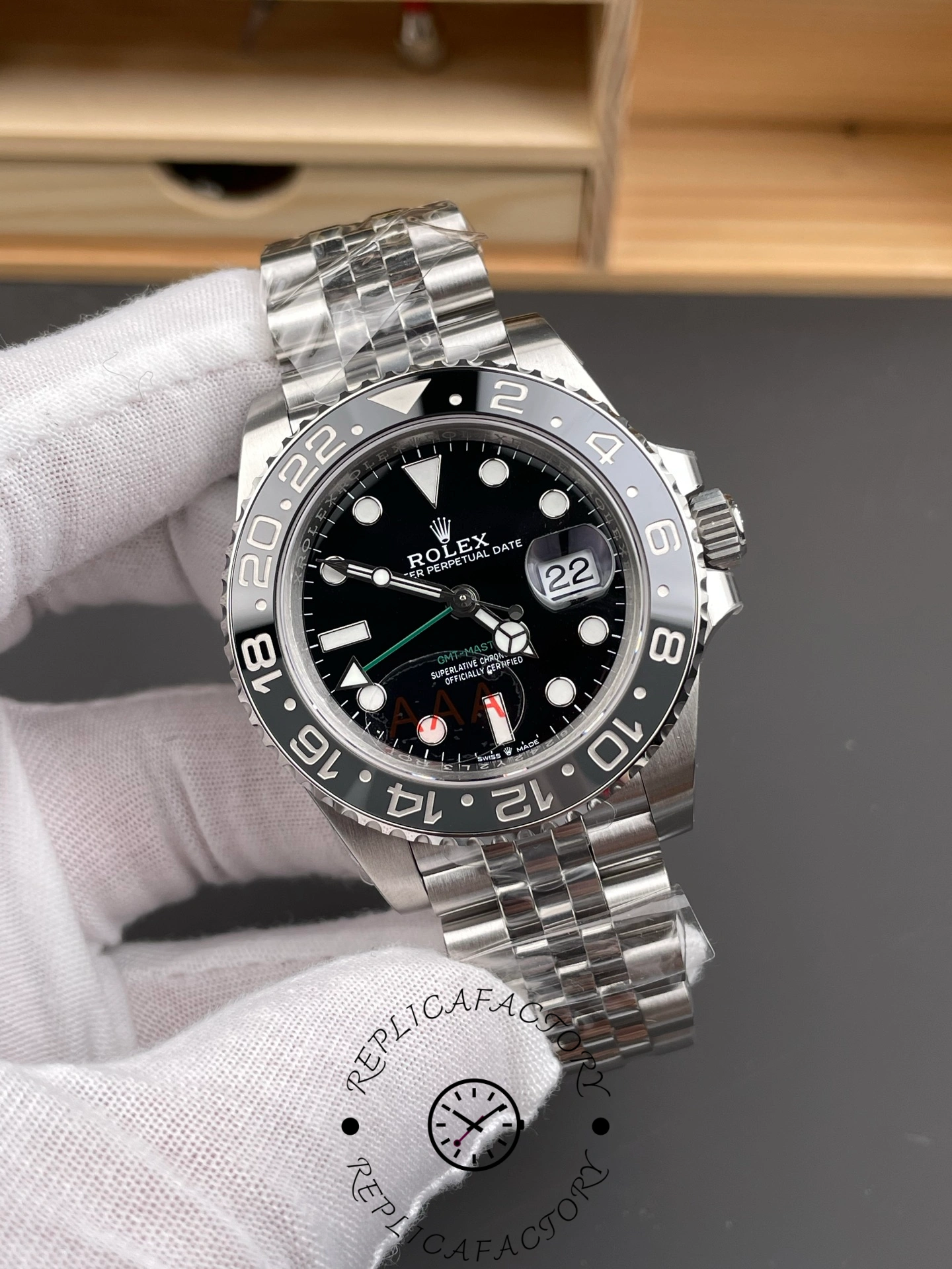Rolex Gmt Master II Automatic Black Dial M126710GRNR 0003 40mm