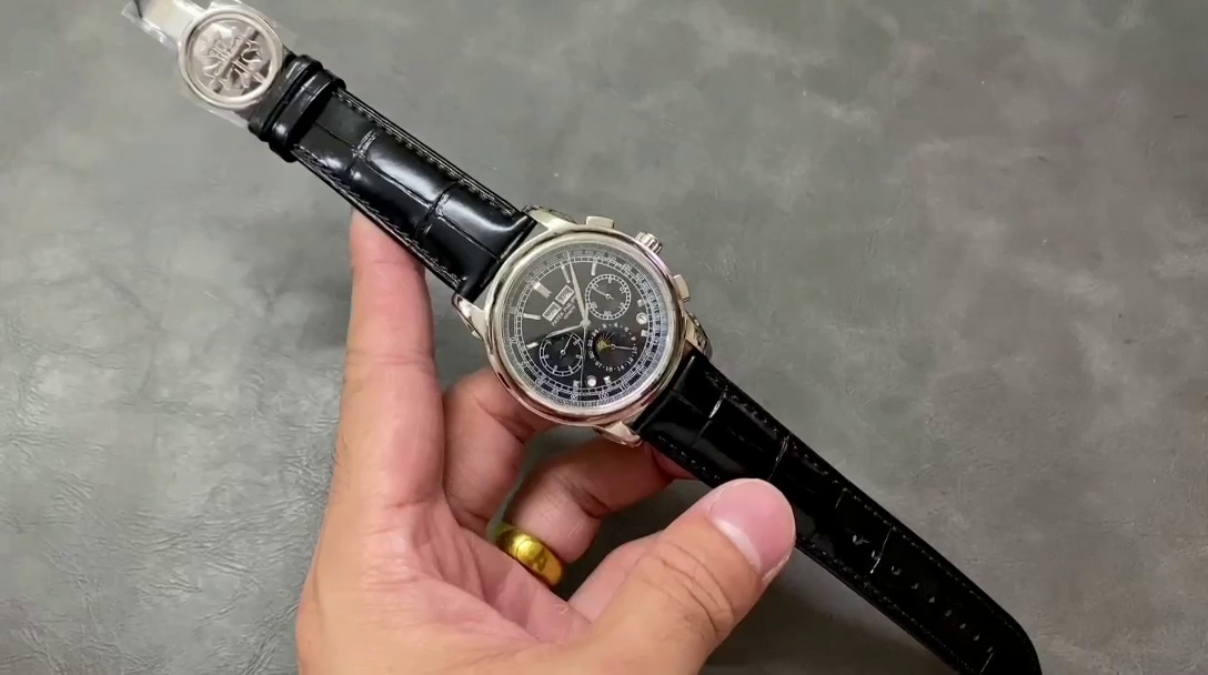 Patek Philippe Perpetual Calendar Chronograph Grand Complications 5970P 001 - WatchesReplica.is