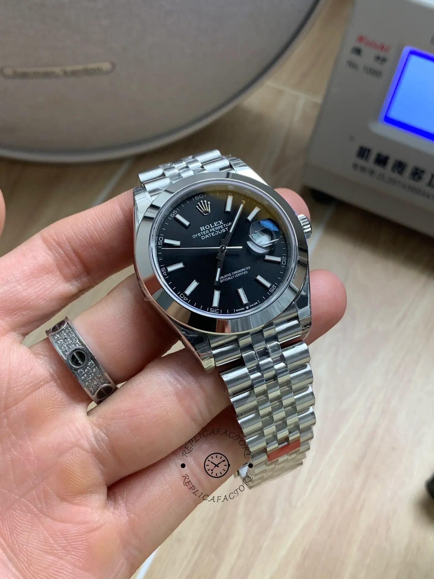 Rolex Datejust 41 41mm 126300 0012 Bright Black Index Dial
