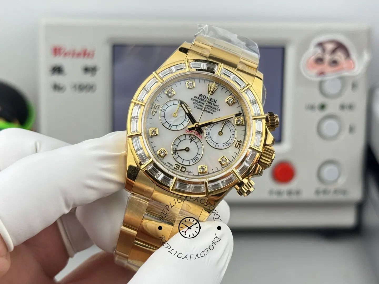 1:1 Clone Rolex Daytona MOP Dial 116568BR 40mm Men's Watch