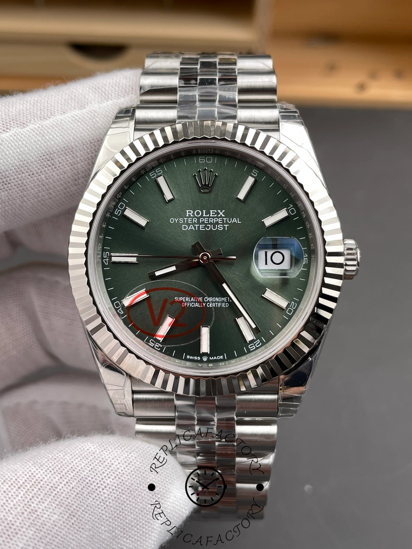 Rolex Datejust 126334 0028 41 Oystersteel and White Gold Mens Watch