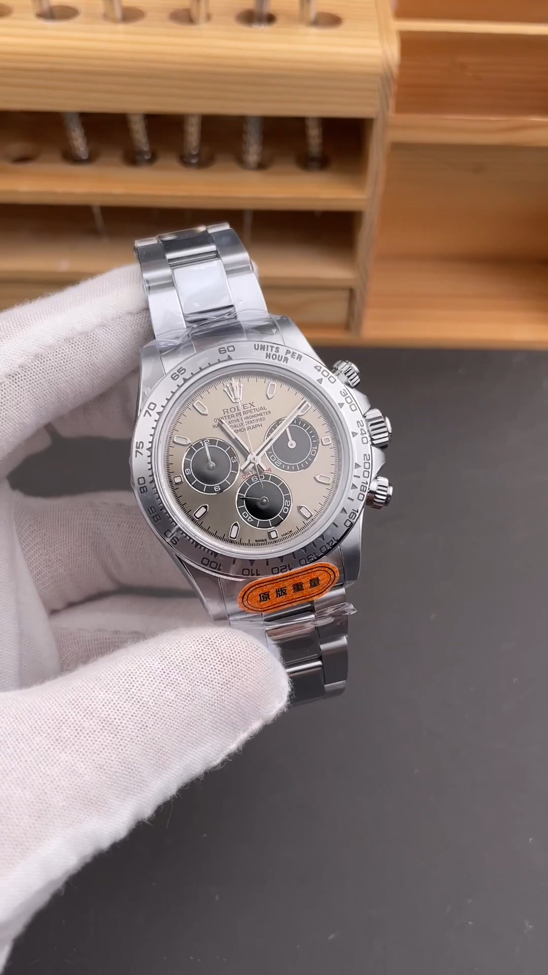 Rolex Cosmograph Daytona 116509 Silver Index Dial 40MM Mens Replica Watch