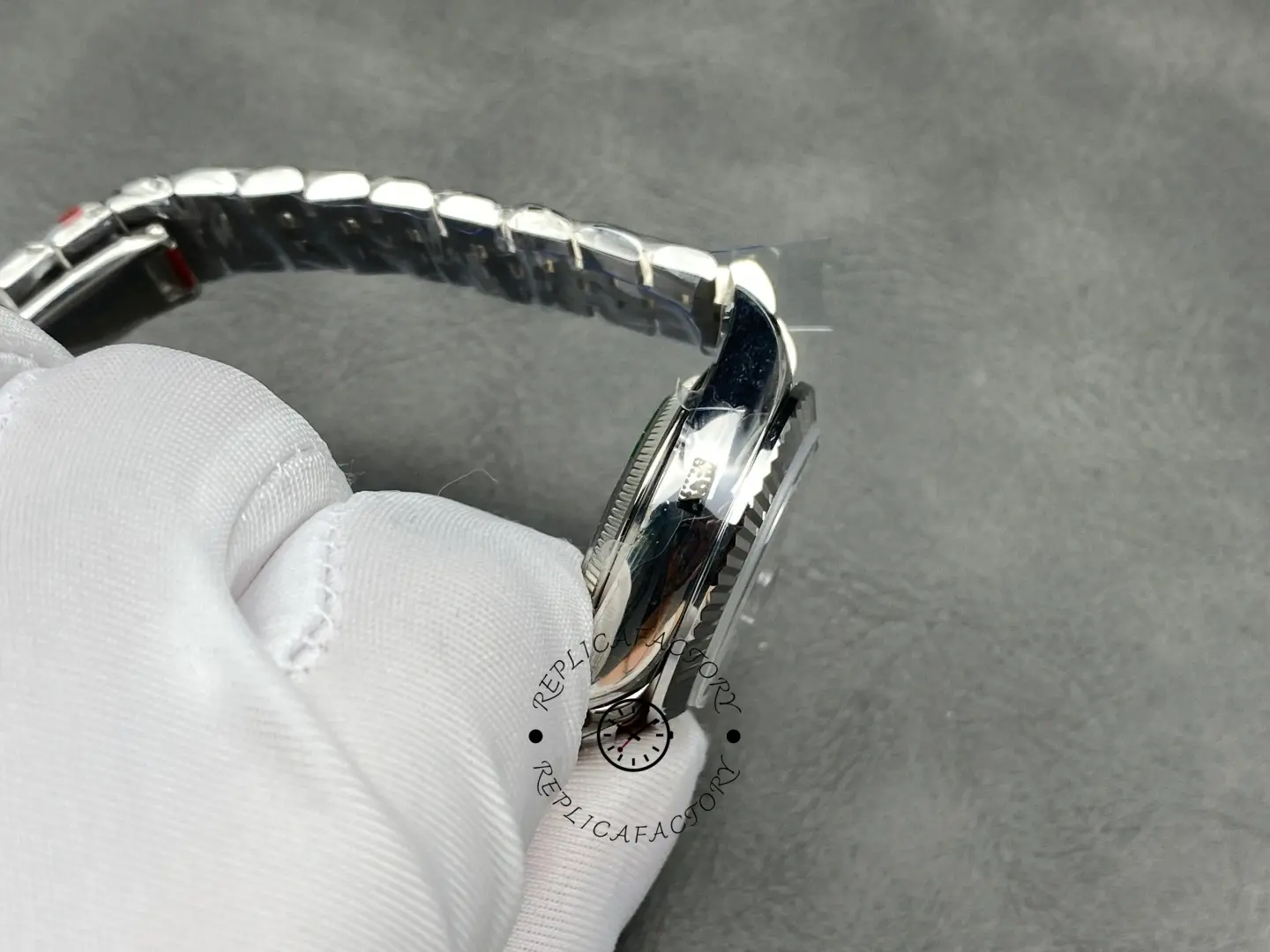 Rolex Datejust 279174 Stainless Steel Dark Grey Diamond Dial 28mm Lady Replica Watch