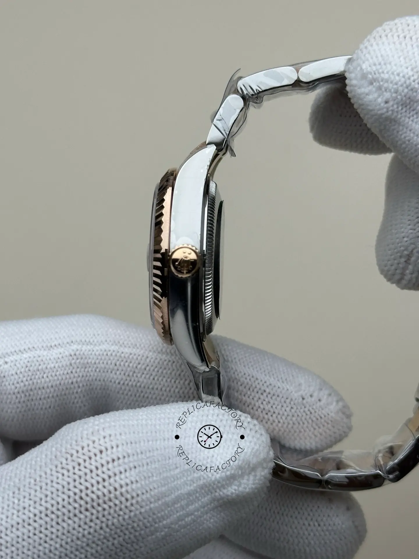 Rolex Datejust 278271-0025 Rose Gold Fluted MOP Diamond Dial Replica