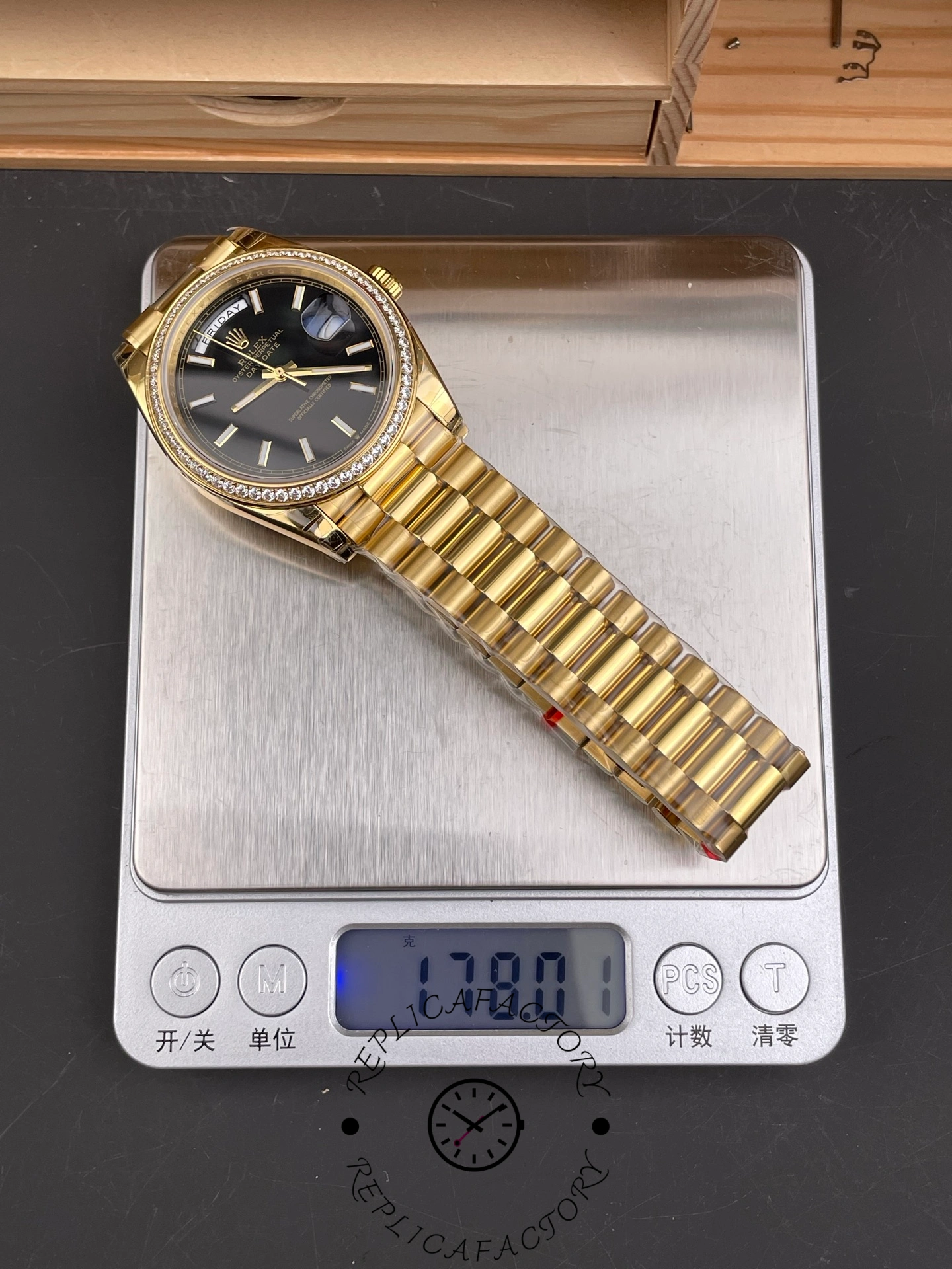 Rolex Day-Date 228398TBR 0041 Diamond Bezel 40mm