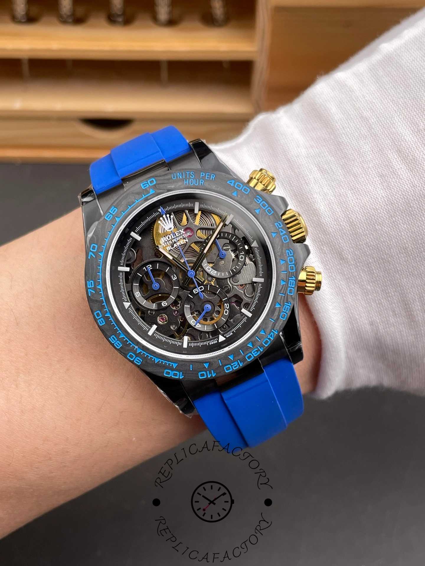 Rolex Cosmogrpah Daytona Blue Skeleton Carbon 40mm 116500LN