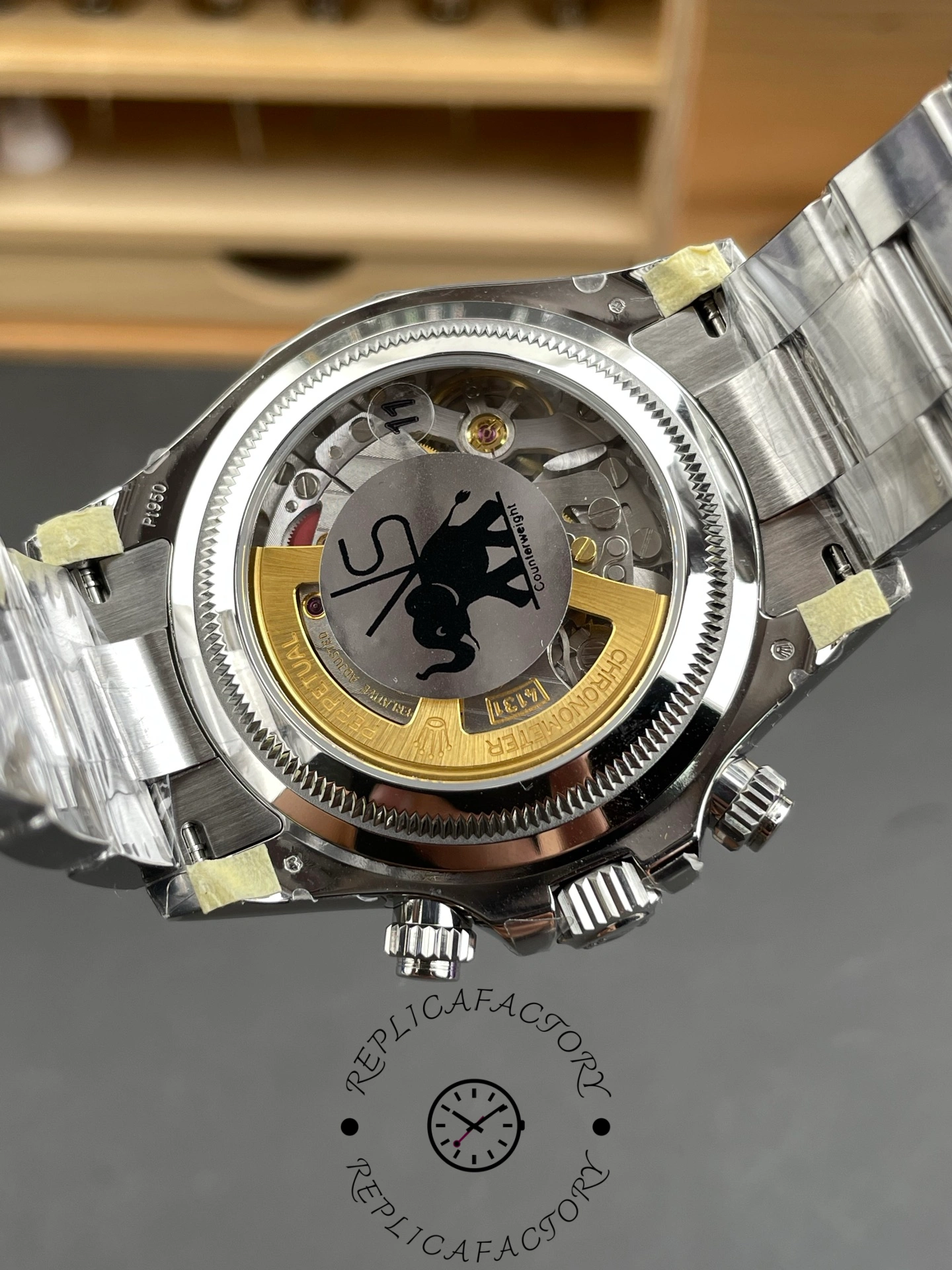 Replica Rolex Platinum Cosmograph Daytona Ice Blue Ice Blue Diamond Baguette Mark 126506 0002