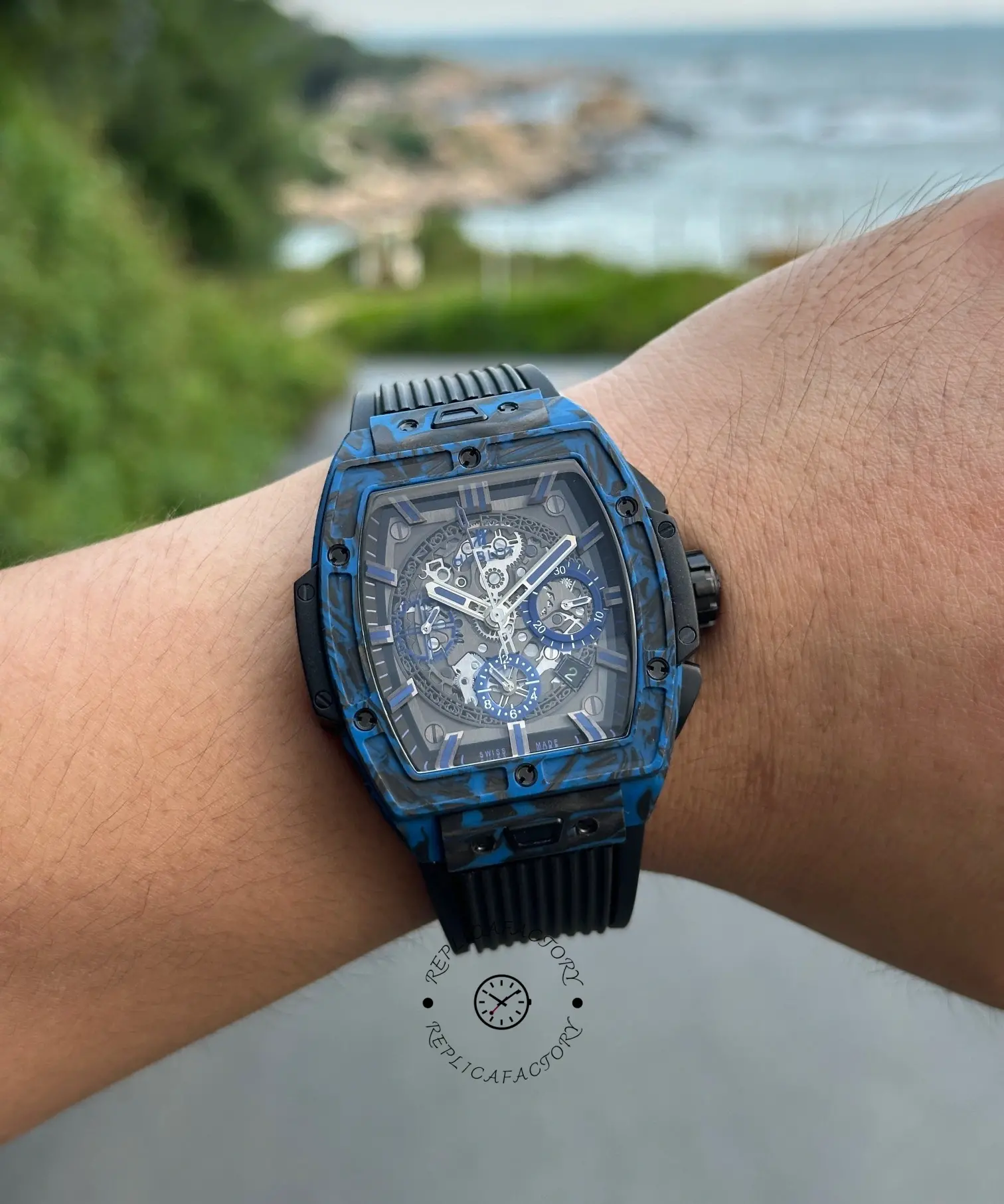 Hublot Spirit of Big Bang Carbon Blue 642.QL.0191.NR.GCH24 42MM 1:1 Clone