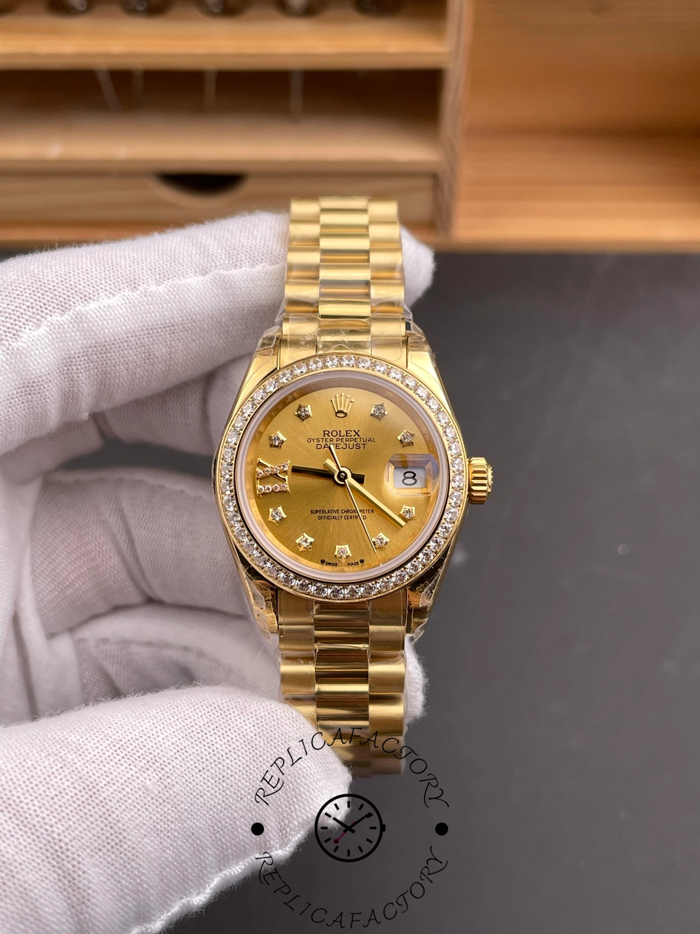 Rolex Lady Datejust Champagne Dial m279138rbr-0006 28mm