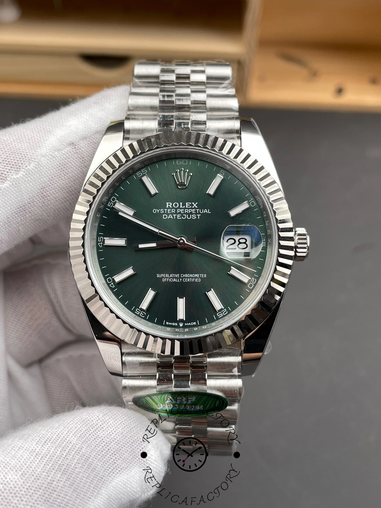 Rolex Datejust 126334 0028 41 Oystersteel and White Gold Mens Watch