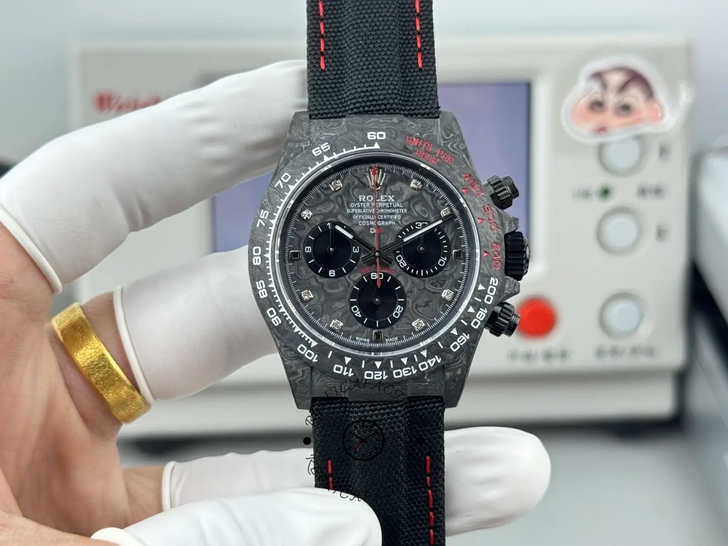 Rolex Daytona Cosmograph DIW Diamond Index Carbon Fiber 40mm Replica