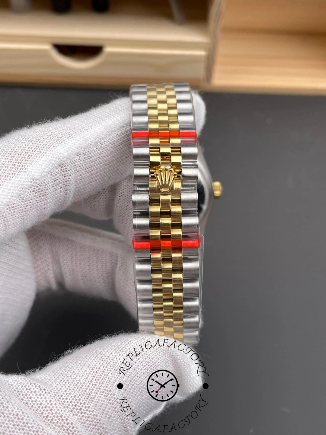 Rolex Datejust 31mm Stainless Steel and Yellow Gold 278383RBR 0026 Champagne Diamond Jubilee