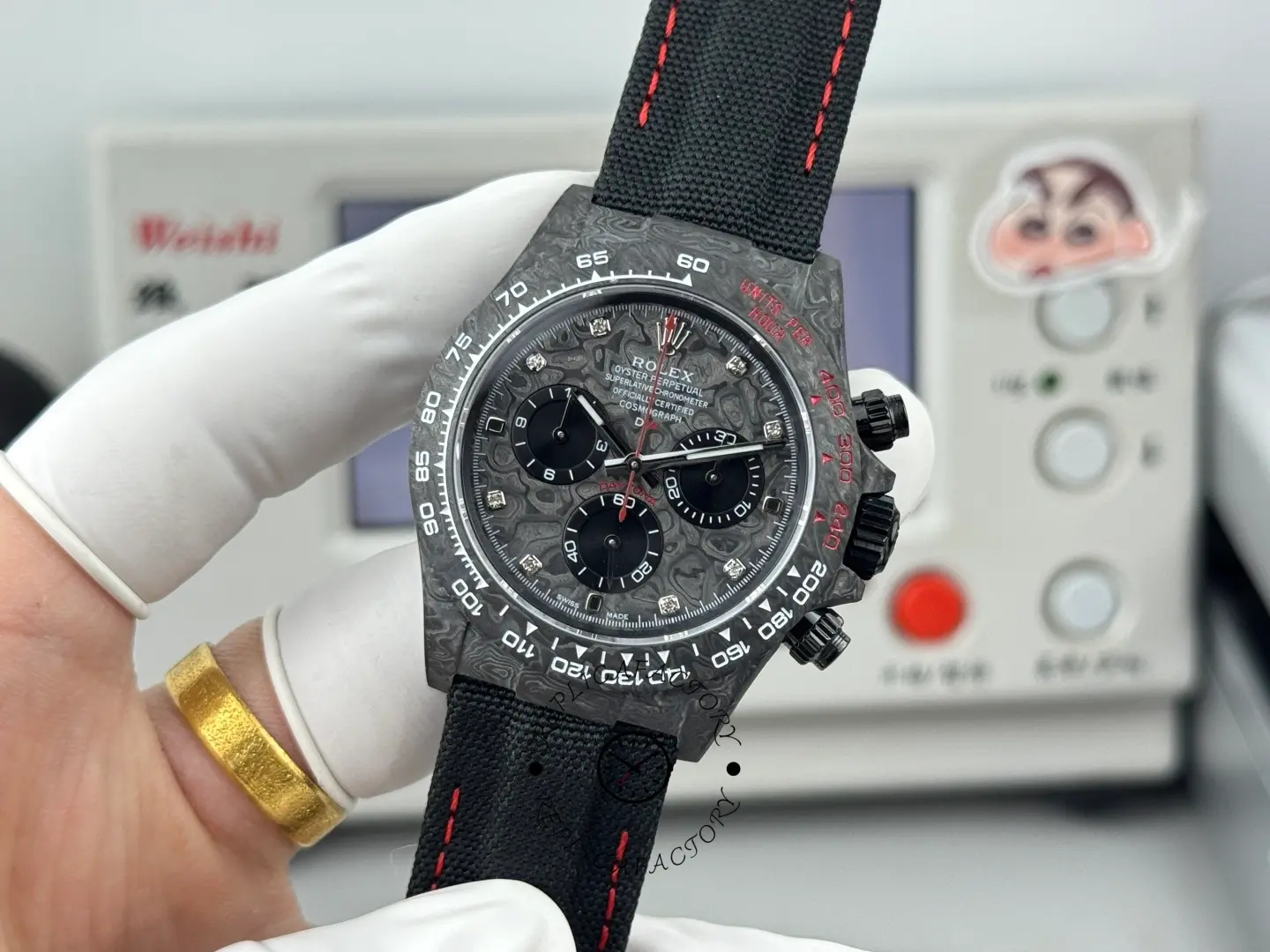 Rolex Daytona Cosmograph DIW Diamond Index Carbon Fiber 40mm Replica