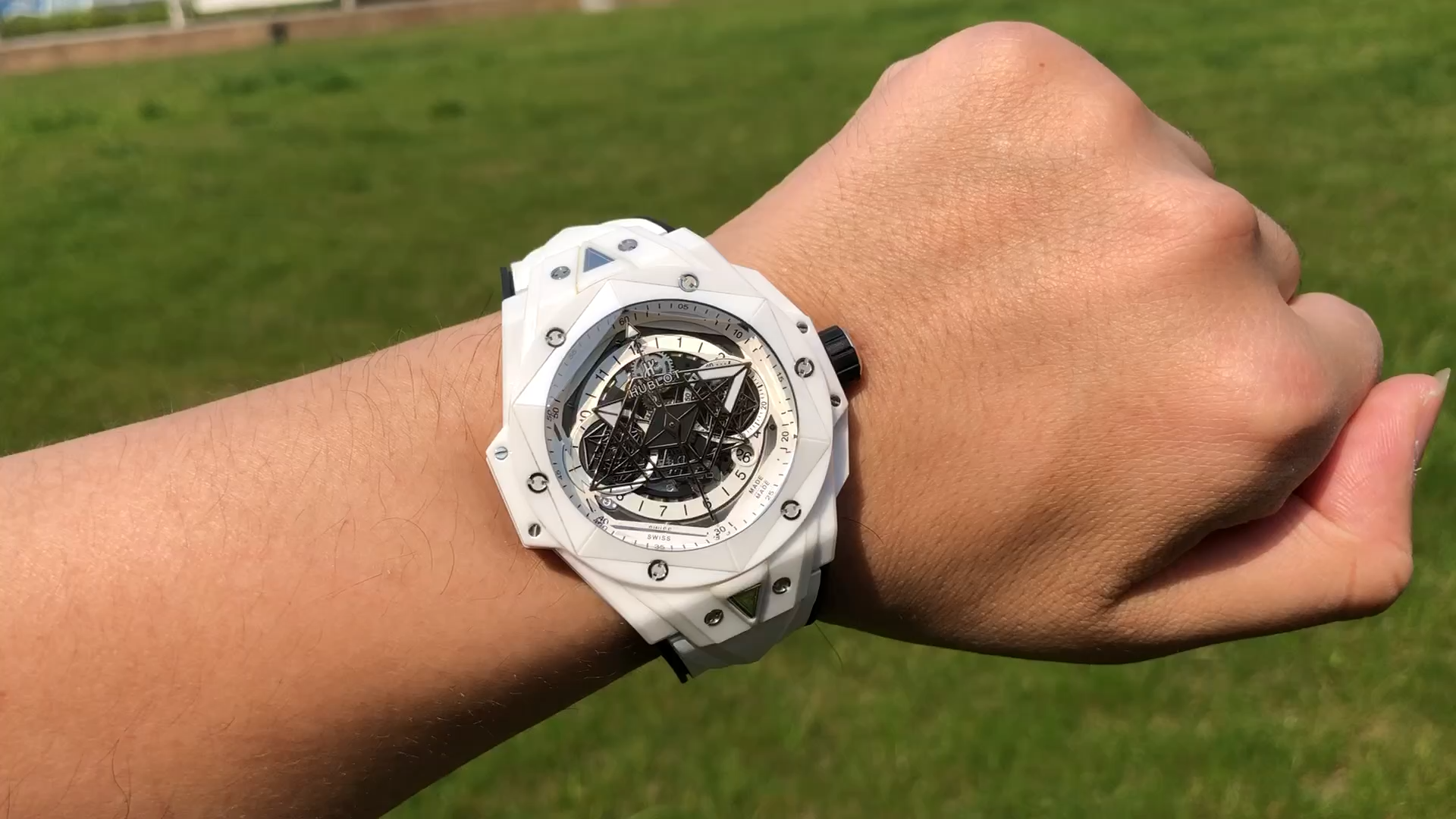 Replica Hublot Big Bang Sang Bleu 418.HX.2001.RX.MXM21 Automatic Ceramic