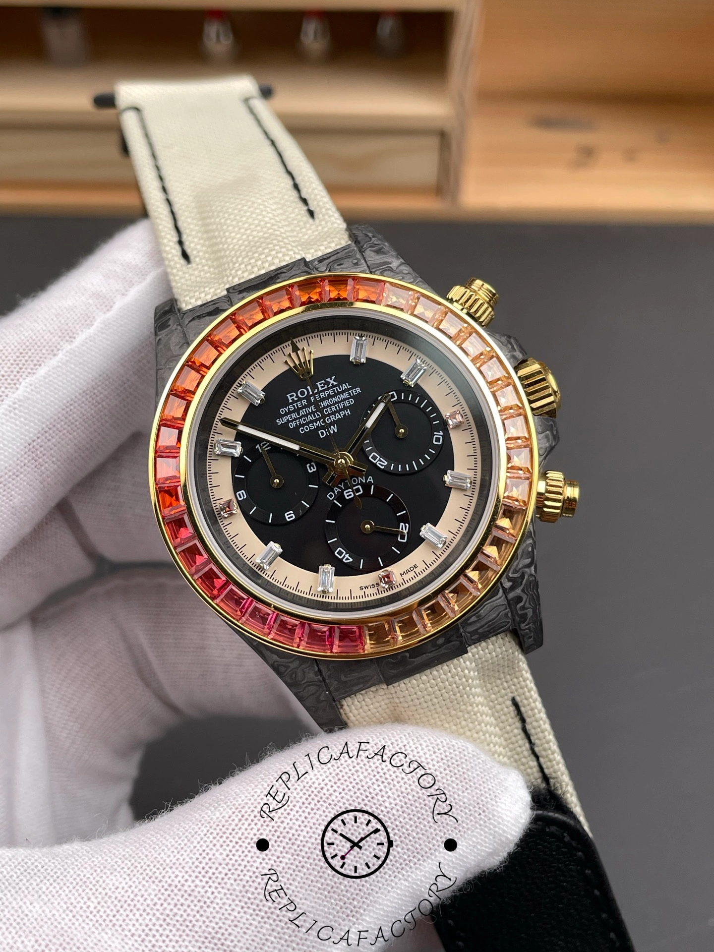 Rolex Daytona 4130 DIW Black Dial Carbon Fiber 40mm