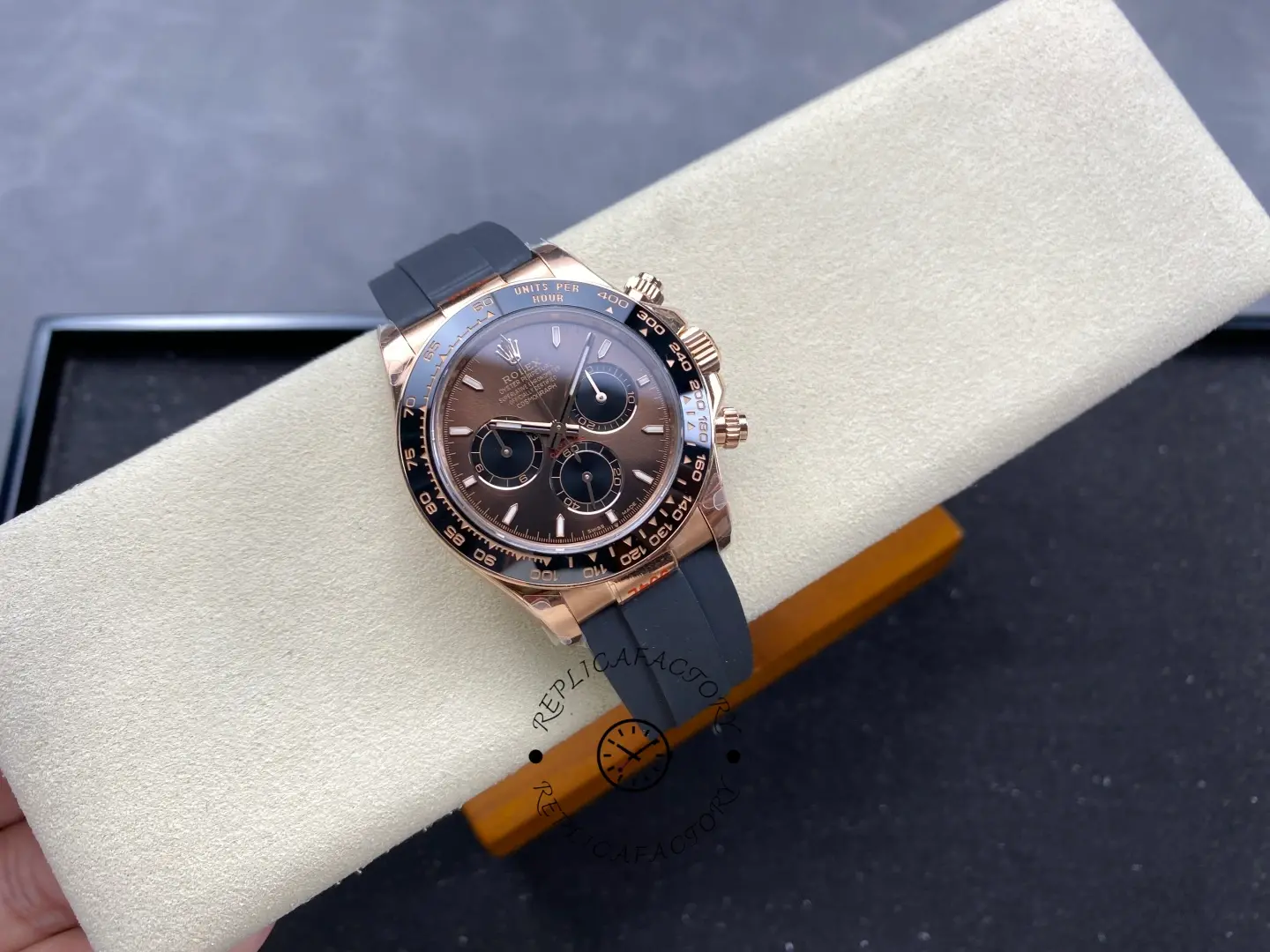 Replica Rolex Daytona Everose Rubber 116515 Chocolate