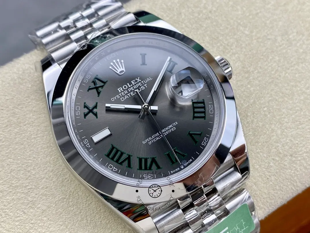 Rolex Datejust 41mm Stainless Steel m126300 0014 Slate Roman Jubilee