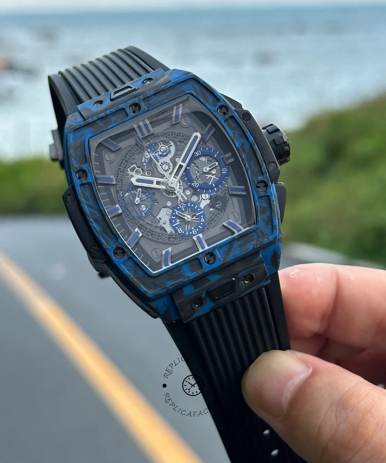 Hublot Spirit of Big Bang Carbon Blue 642.QL.0191.NR.GCH24 42MM 1:1 Clone
