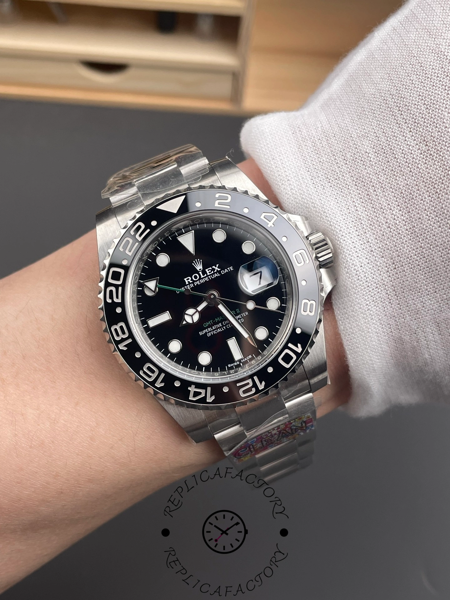 Rolex GMT-Master II 40mm Black Bezel 116710LN Men's Watch