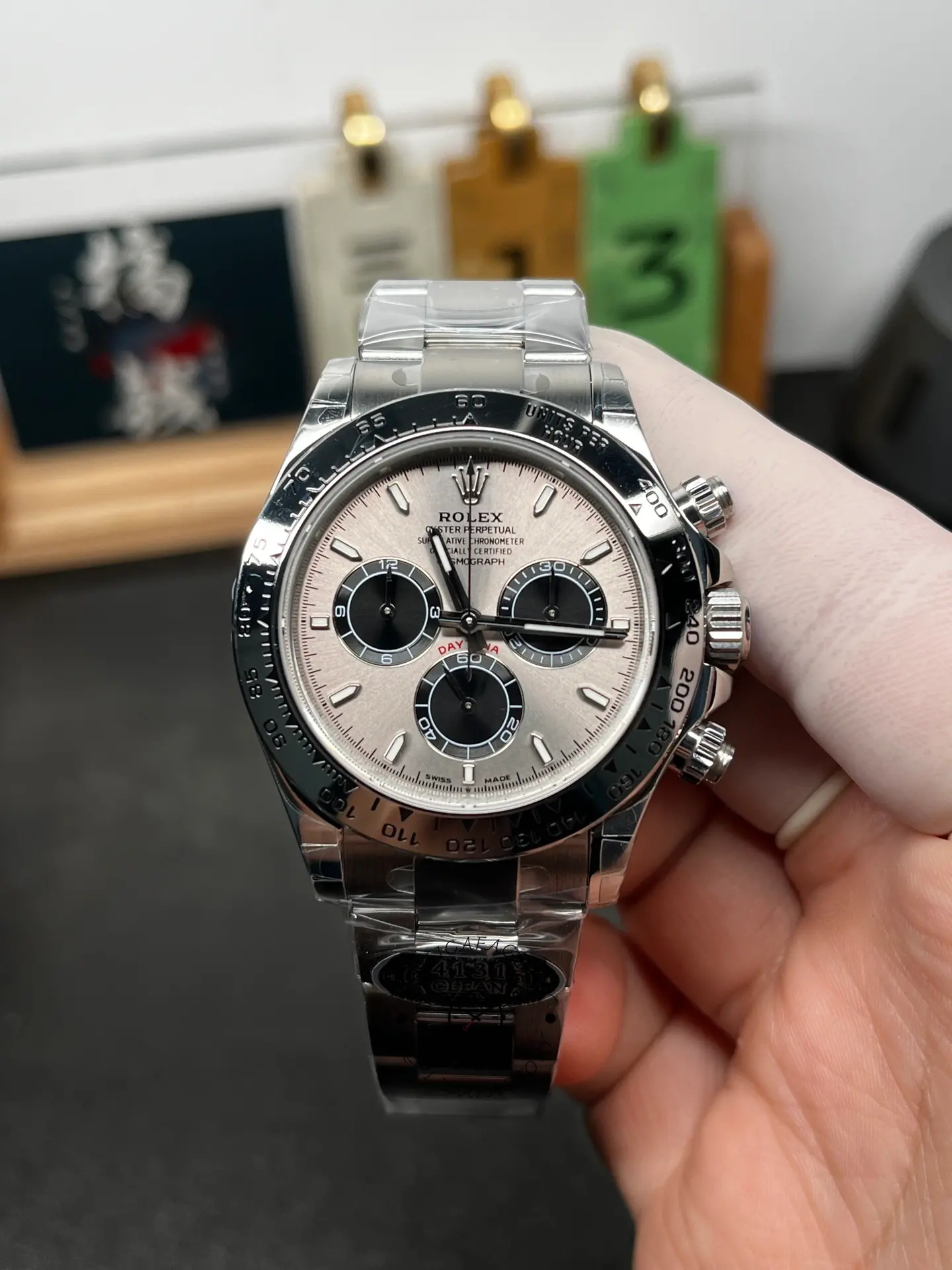 Rolex Cosmograph Daytona 116509 Silver Index Dial 40MM Mens Replica Watch