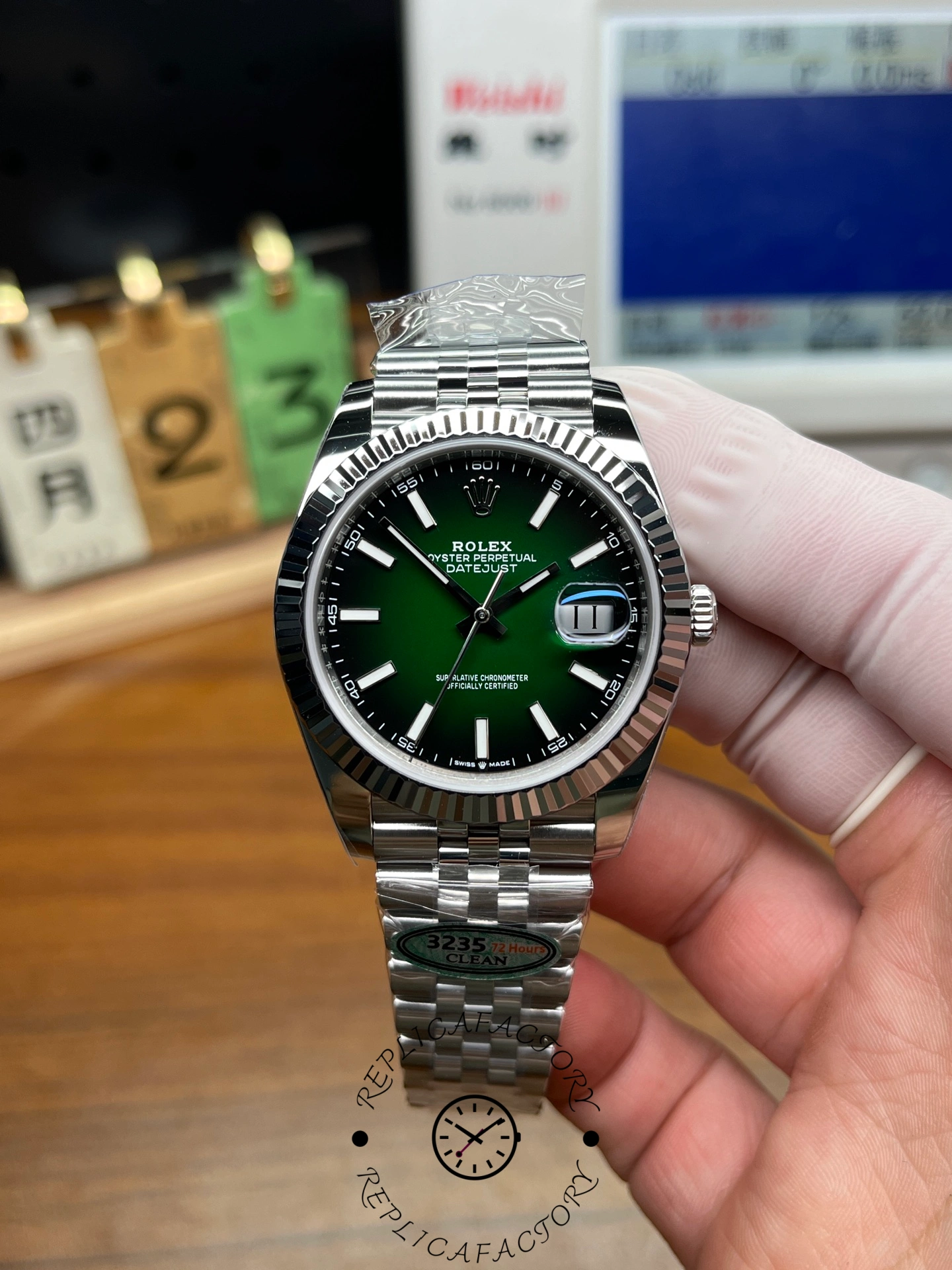 Rolex Datejust 126334 41mm Green Gradient Dial 1:1 Clone 2026